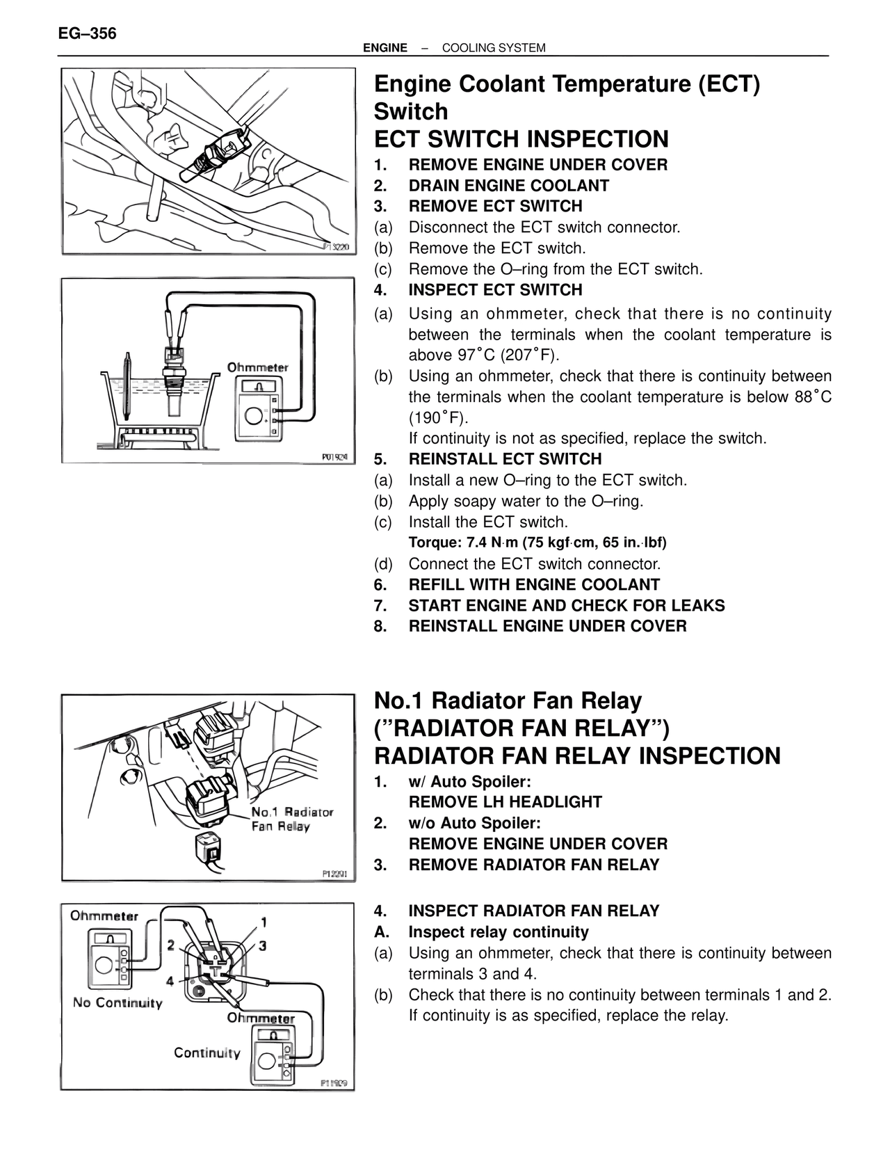 Engine Coolant Temperature (ECT) Switch — MK4 Supra Cooling System, page 28