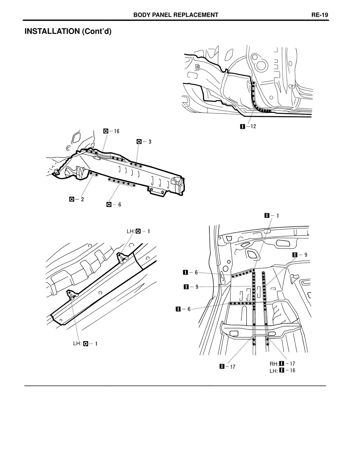 Installation (Cont'd) — MK4 Supra Collision Repair, page 42