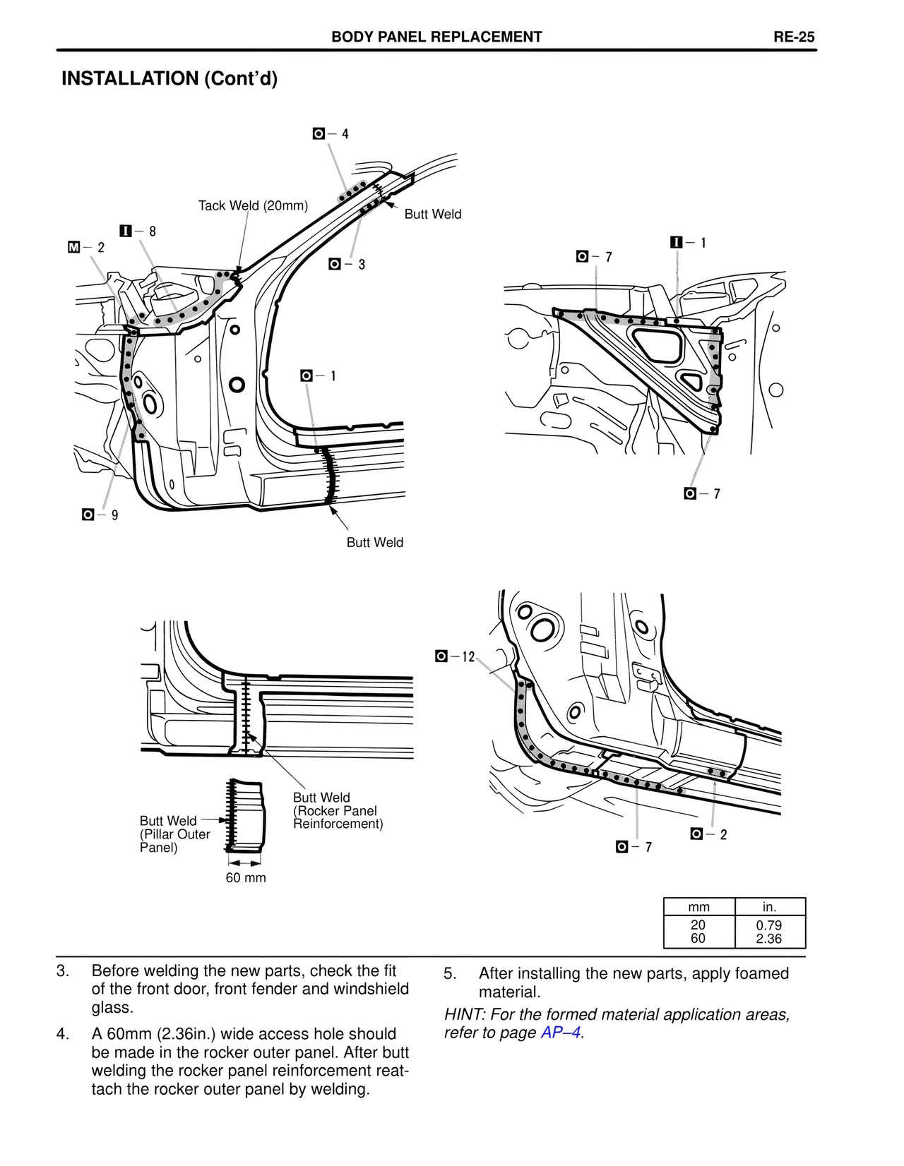 Installation (Cont'd) — MK4 Supra Collision Repair, page 48