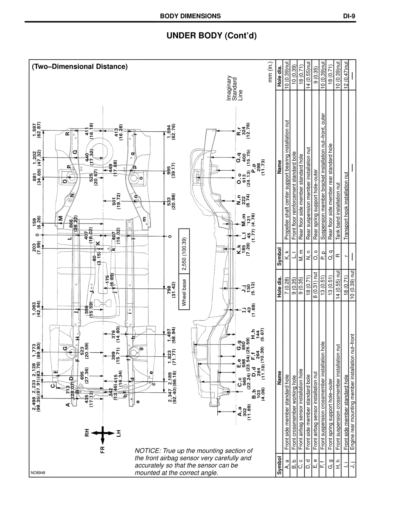 Under Body (Cont'd) — MK4 Supra Collision Repair, page 109