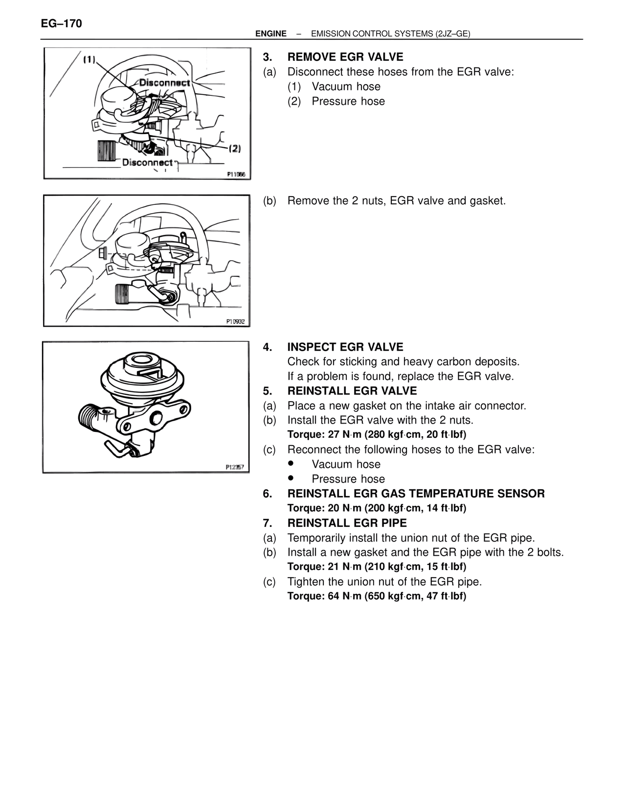 Remove EGR Valve — MK4 Supra Emission System 2JZ-GE, page 9
