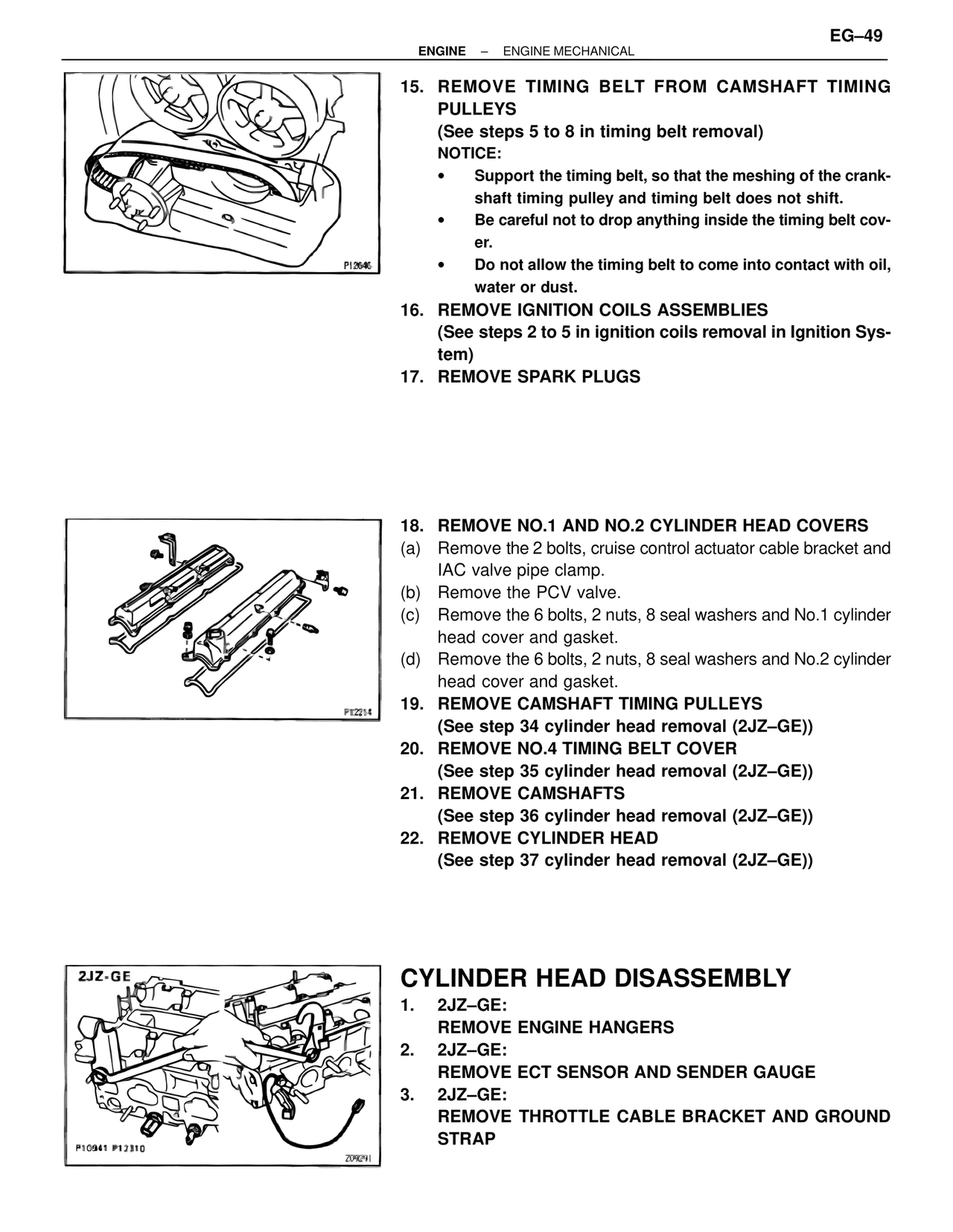 Cylinder Head Disassembly — MK4 Supra Engine Mechanical, page 49
