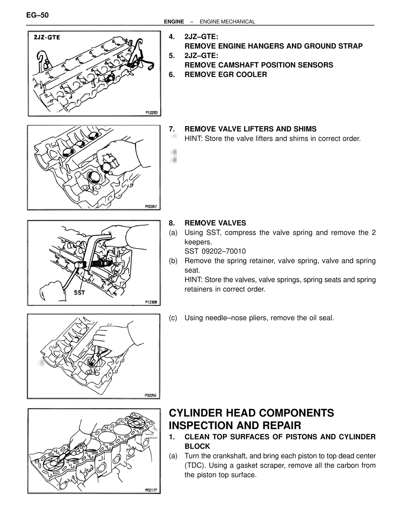 Cylinder Head Components Inspection and Repair — MK4 Supra Engine Mechanical, page 50