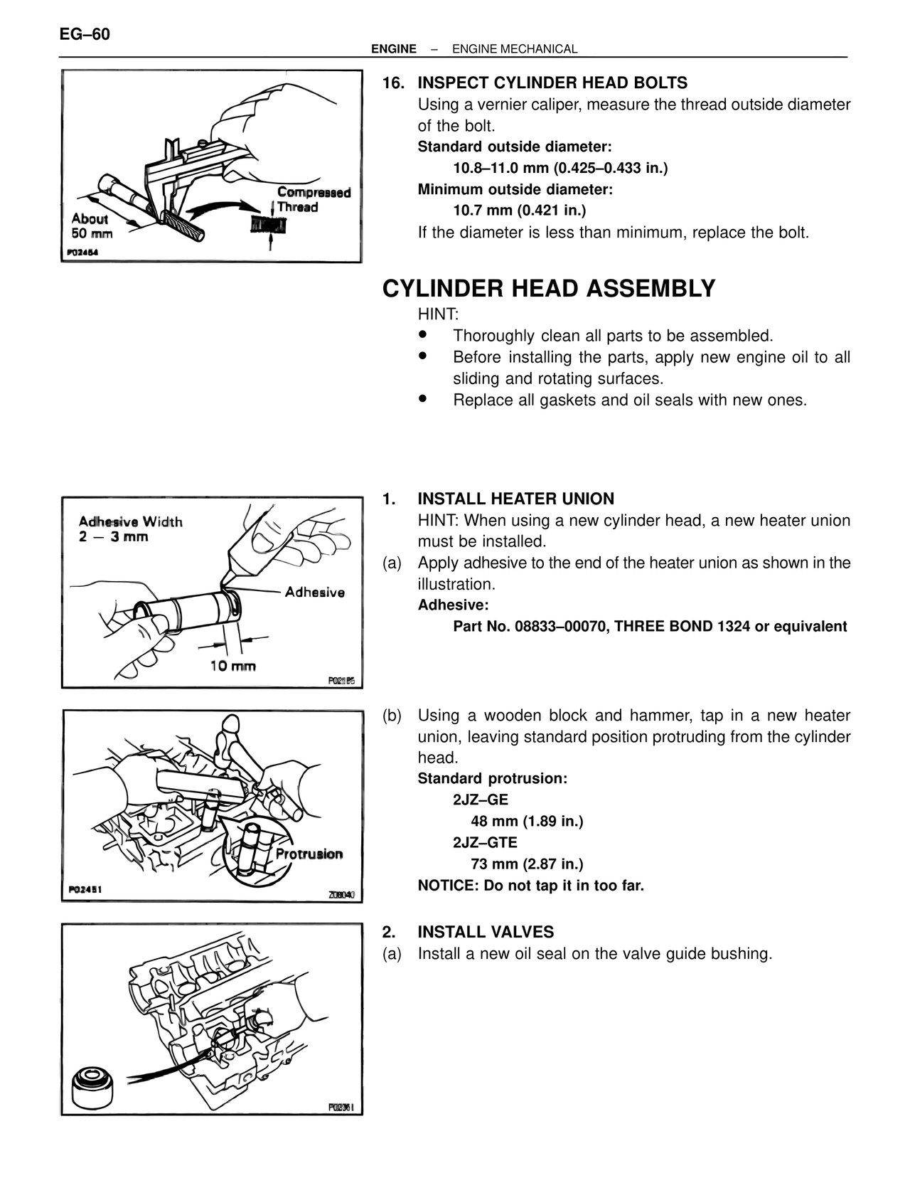 Cylinder Head Assembly — MK4 Supra Engine Mechanical, page 60