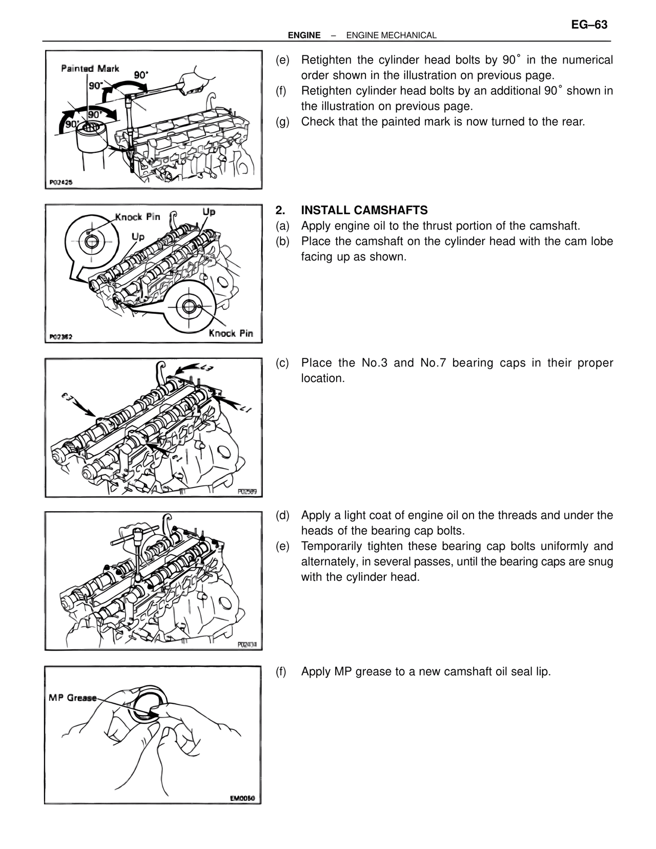 Install Camshafts — MK4 Supra Engine Mechanical, page 63