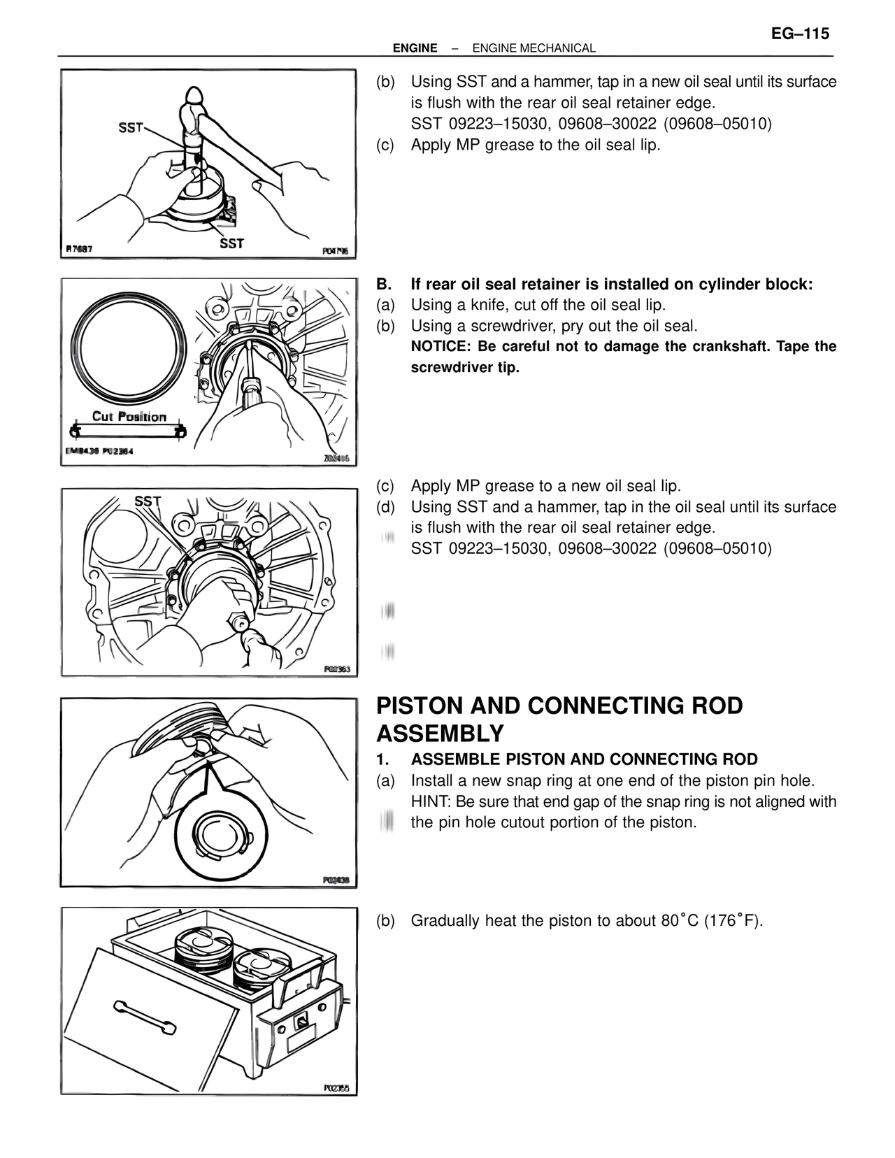 Piston and Connecting Rod Assembly — MK4 Supra Engine Mechanical, page 115