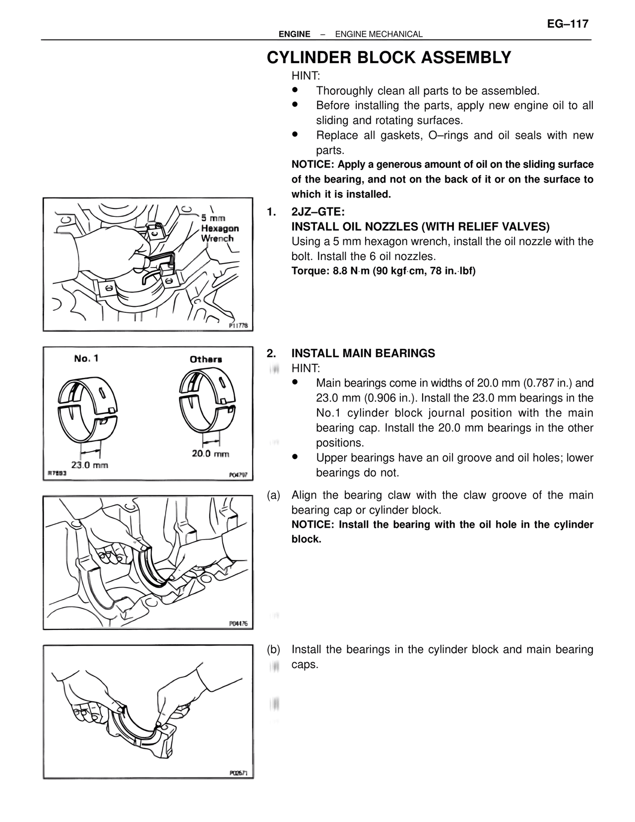 Cylinder Block Assembly — MK4 Supra Engine Mechanical, page 117