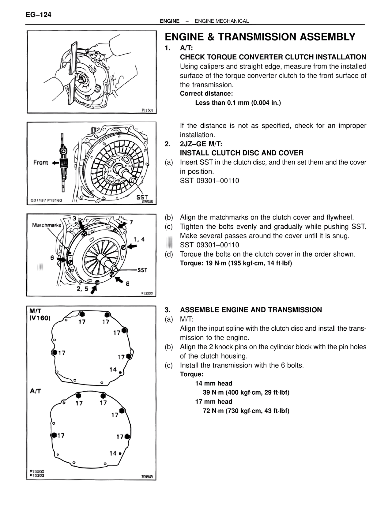 Engine & Transmission Assembly — MK4 Supra Engine Mechanical, page 124