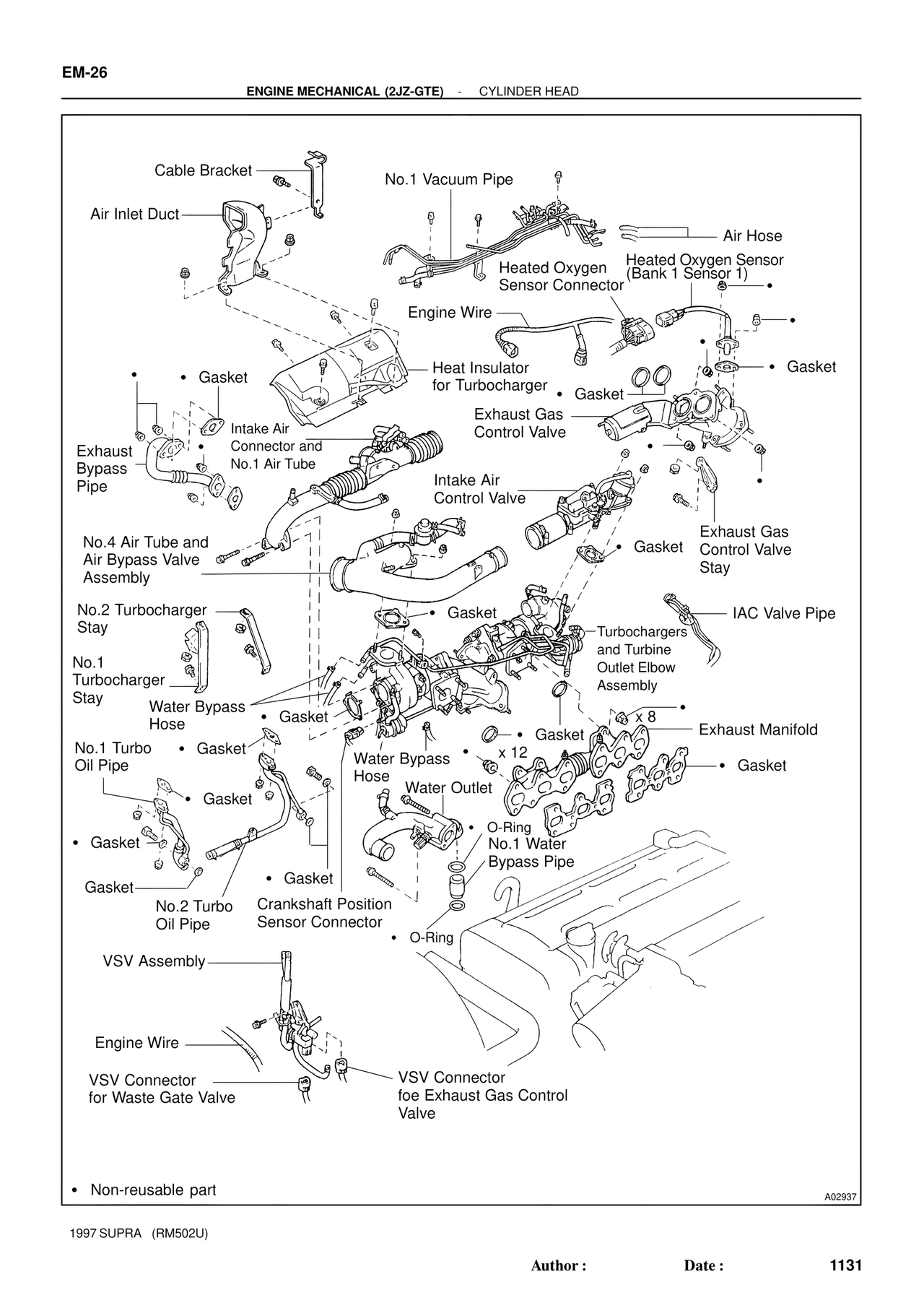 Engine Mechanical 1997 Supplement — MK4 Supra Engine Mechanical 1997 Supplement, page 3