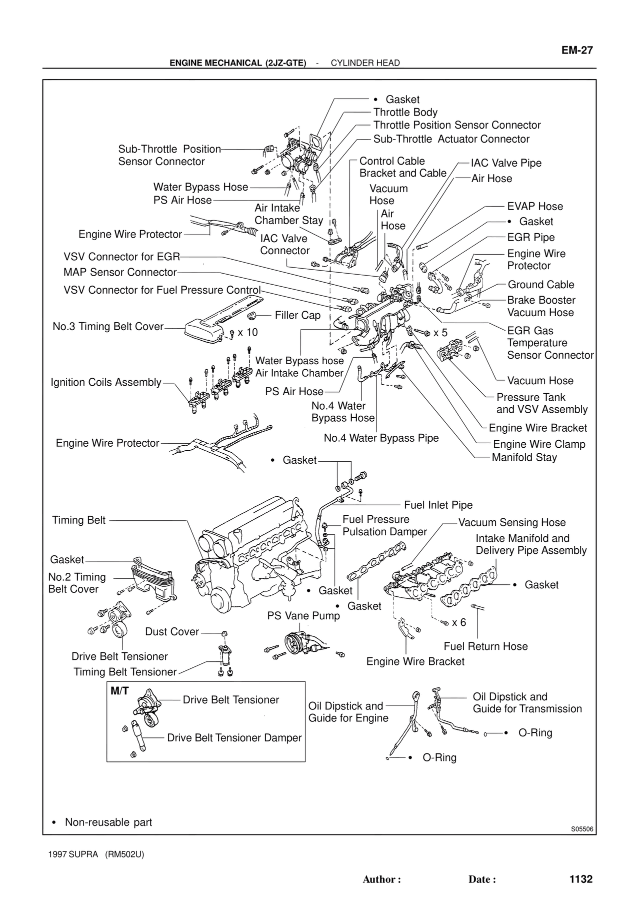 Engine Mechanical 1997 Supplement — MK4 Supra Engine Mechanical 1997 Supplement, page 4