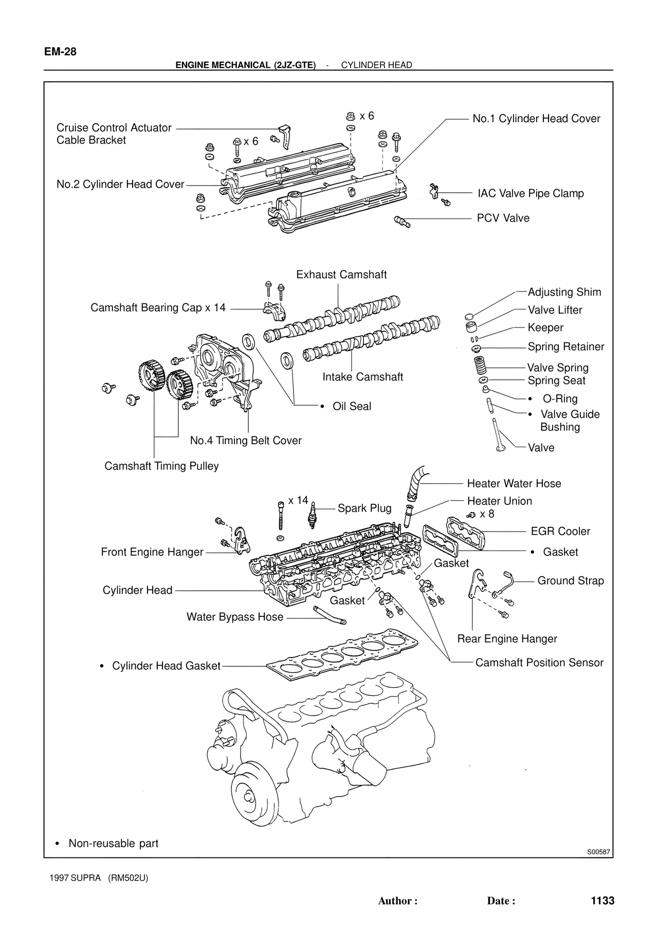 Engine Mechanical 1997 Supplement — MK4 Supra Engine Mechanical 1997 Supplement, page 5
