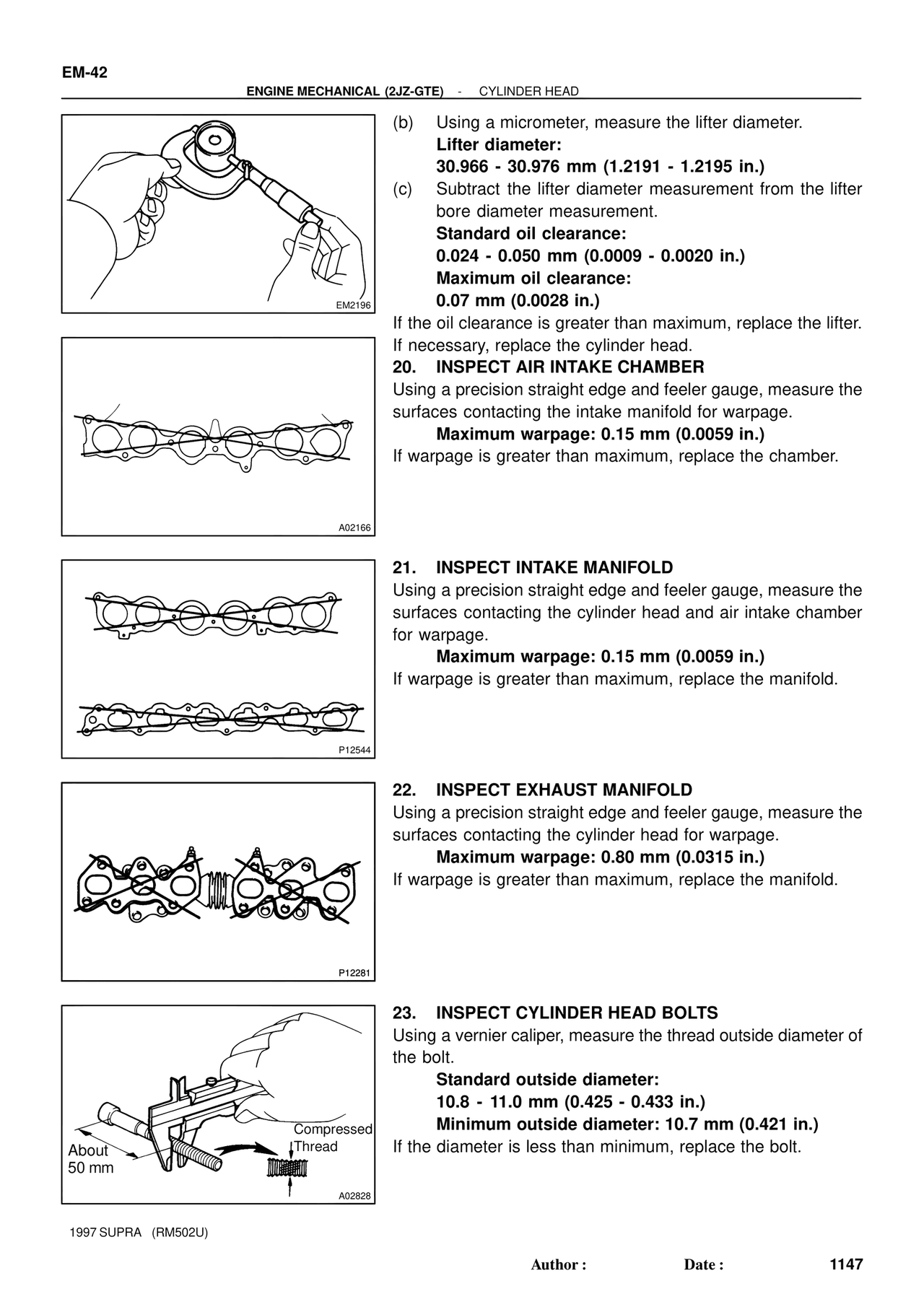 Engine Mechanical 1997 Supplement — MK4 Supra Engine Mechanical 1997 Supplement, page 14