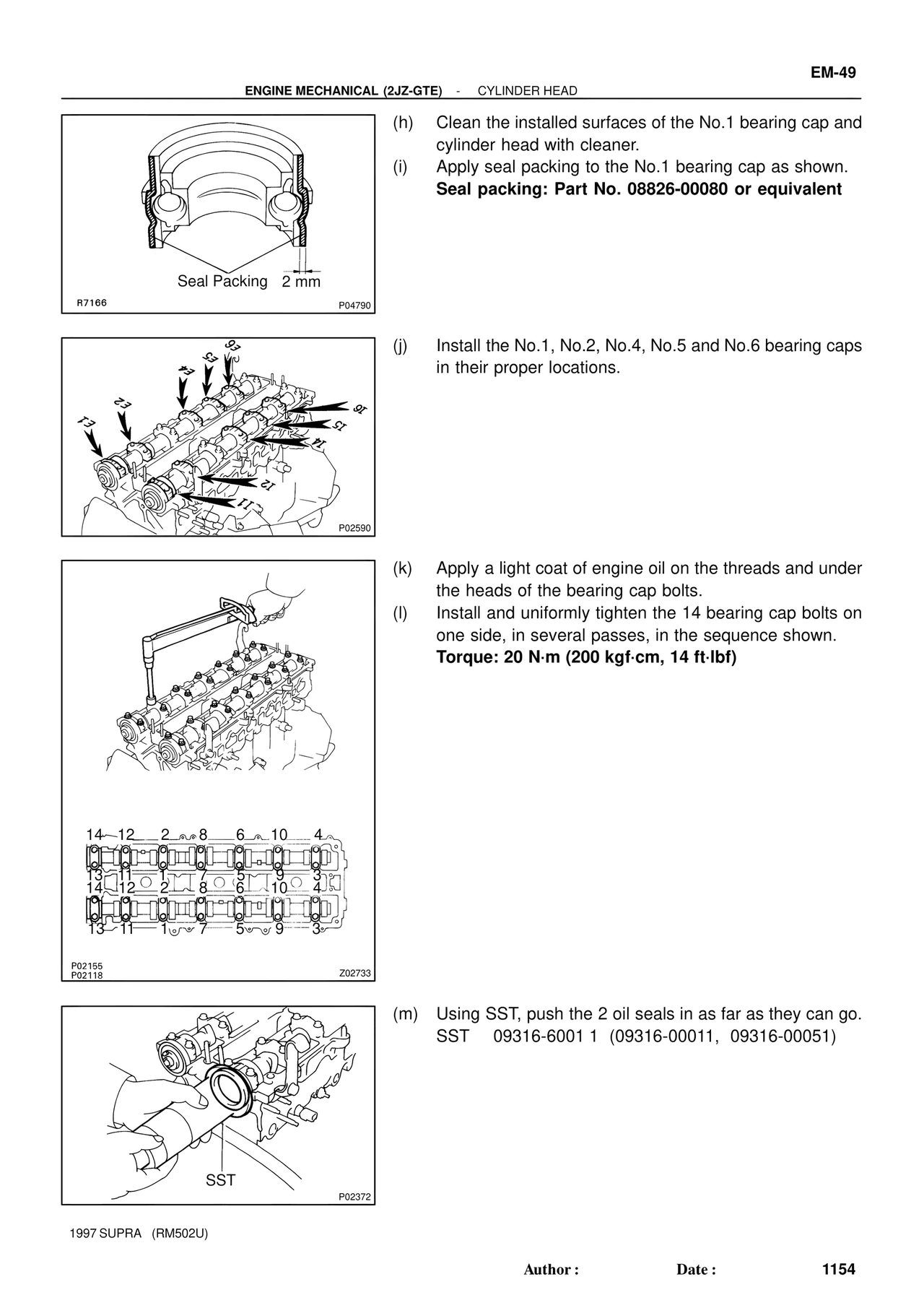 Engine Mechanical 1997 Supplement — MK4 Supra Engine Mechanical 1997 Supplement, page 21