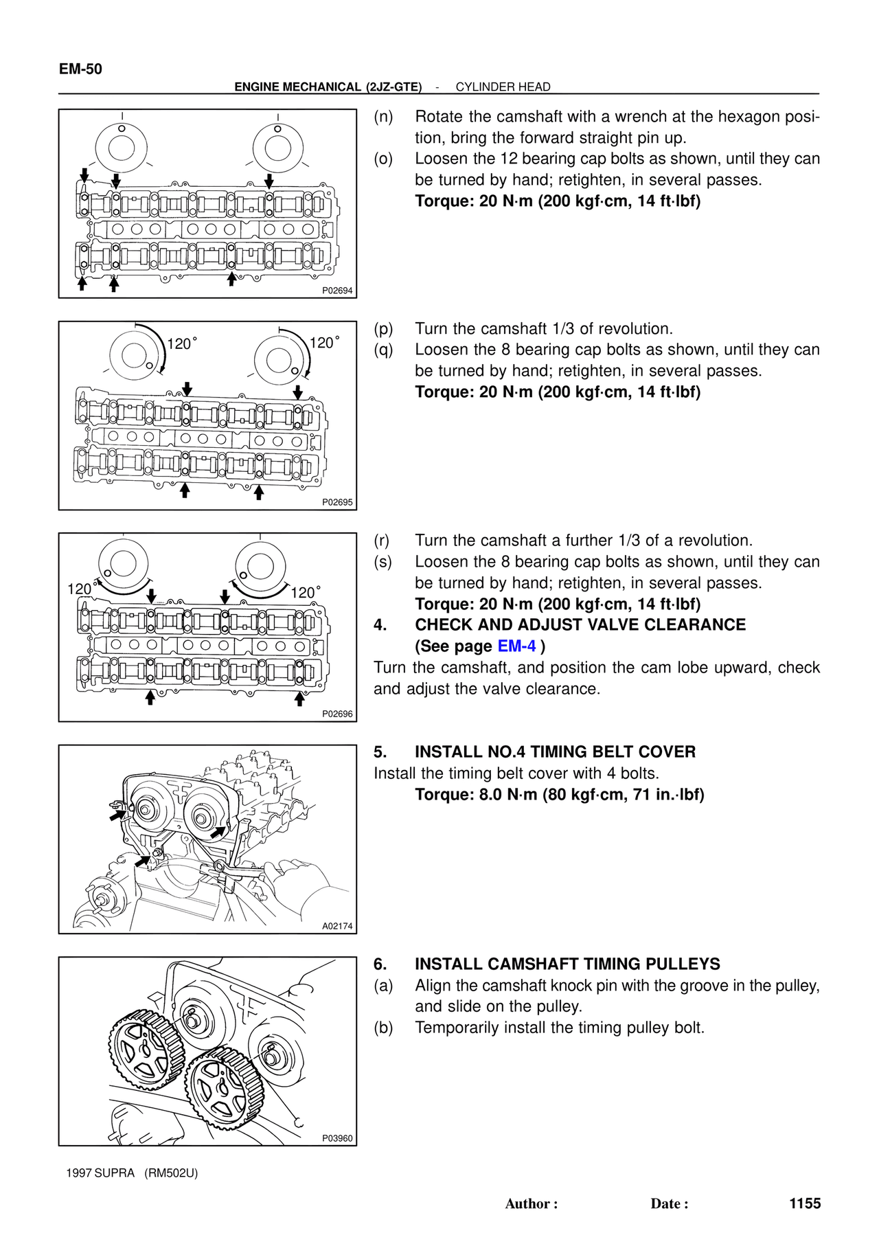 Engine Mechanical 1997 Supplement — MK4 Supra Engine Mechanical 1997 Supplement, page 22