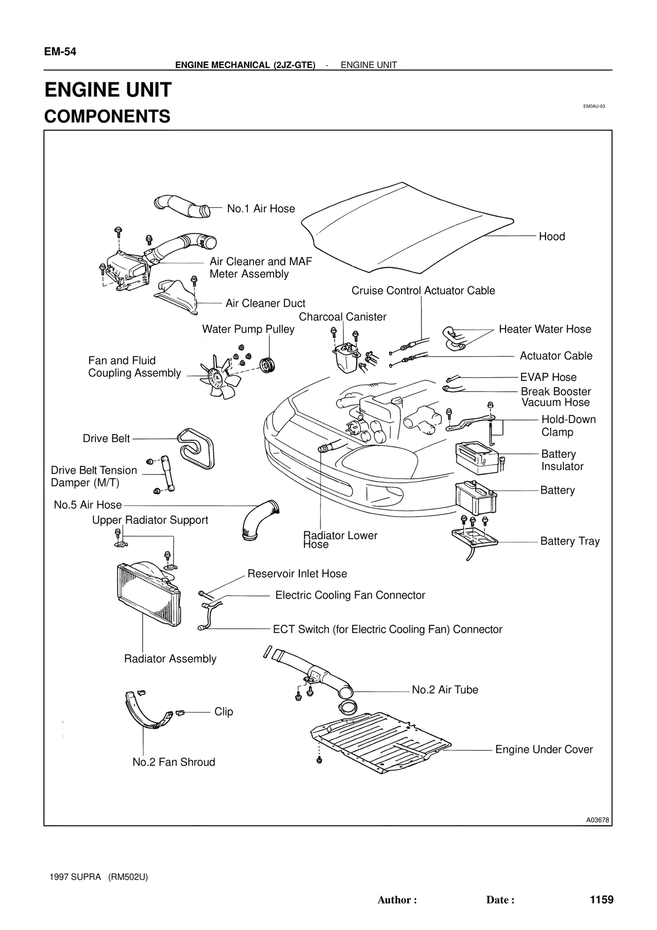 Engine Unit Components — MK4 Supra Engine Mechanical 1997 Supplement, page 26