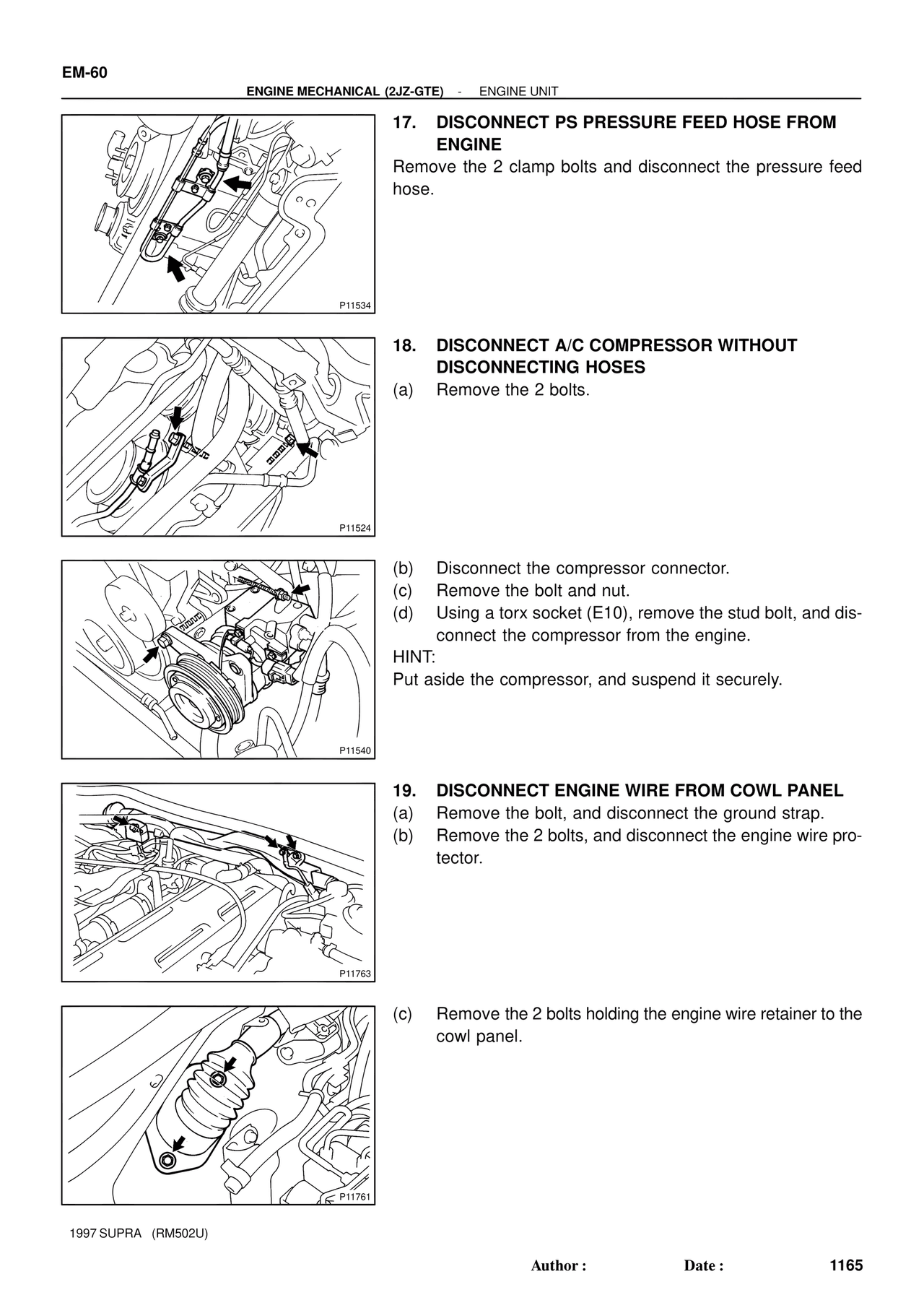 Engine Mechanical 1997 Supplement — MK4 Supra Engine Mechanical 1997 Supplement, page 32