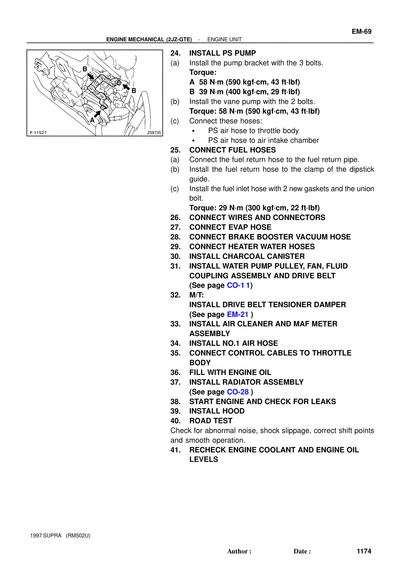 Engine Mechanical 1997 Supplement — MK4 Supra Engine Mechanical 1997 Supplement, page 41