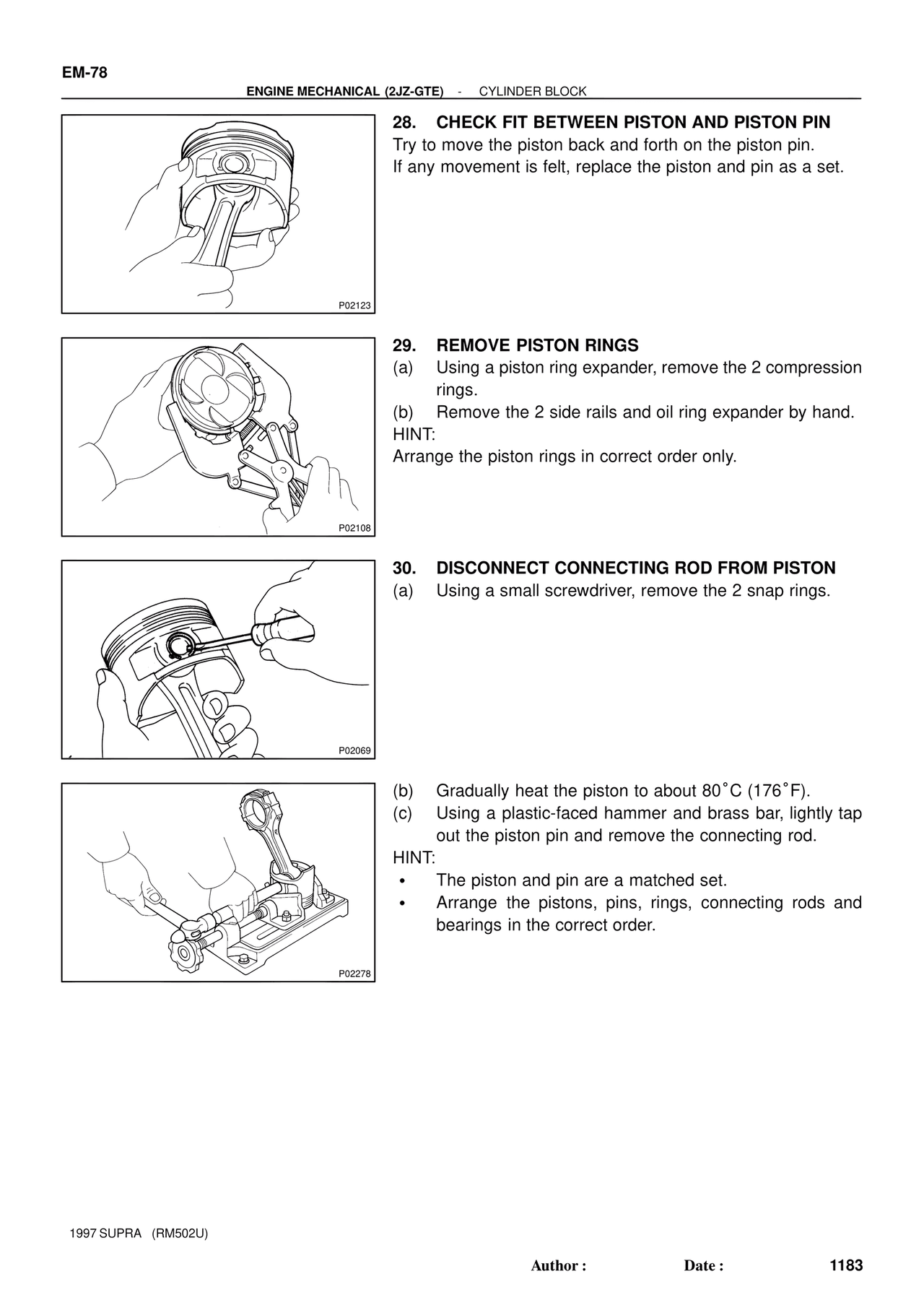 Engine Mechanical 1997 Supplement — MK4 Supra Engine Mechanical 1997 Supplement, page 50
