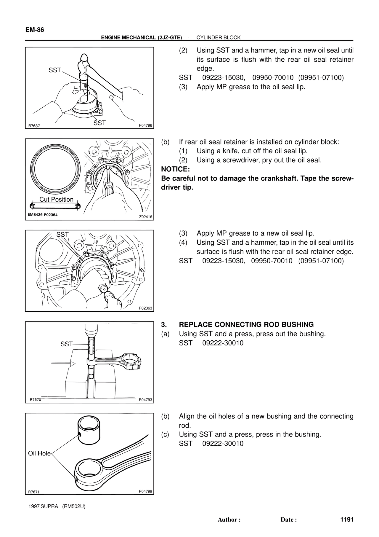 Engine Mechanical 1997 Supplement — MK4 Supra Engine Mechanical 1997 Supplement, page 58