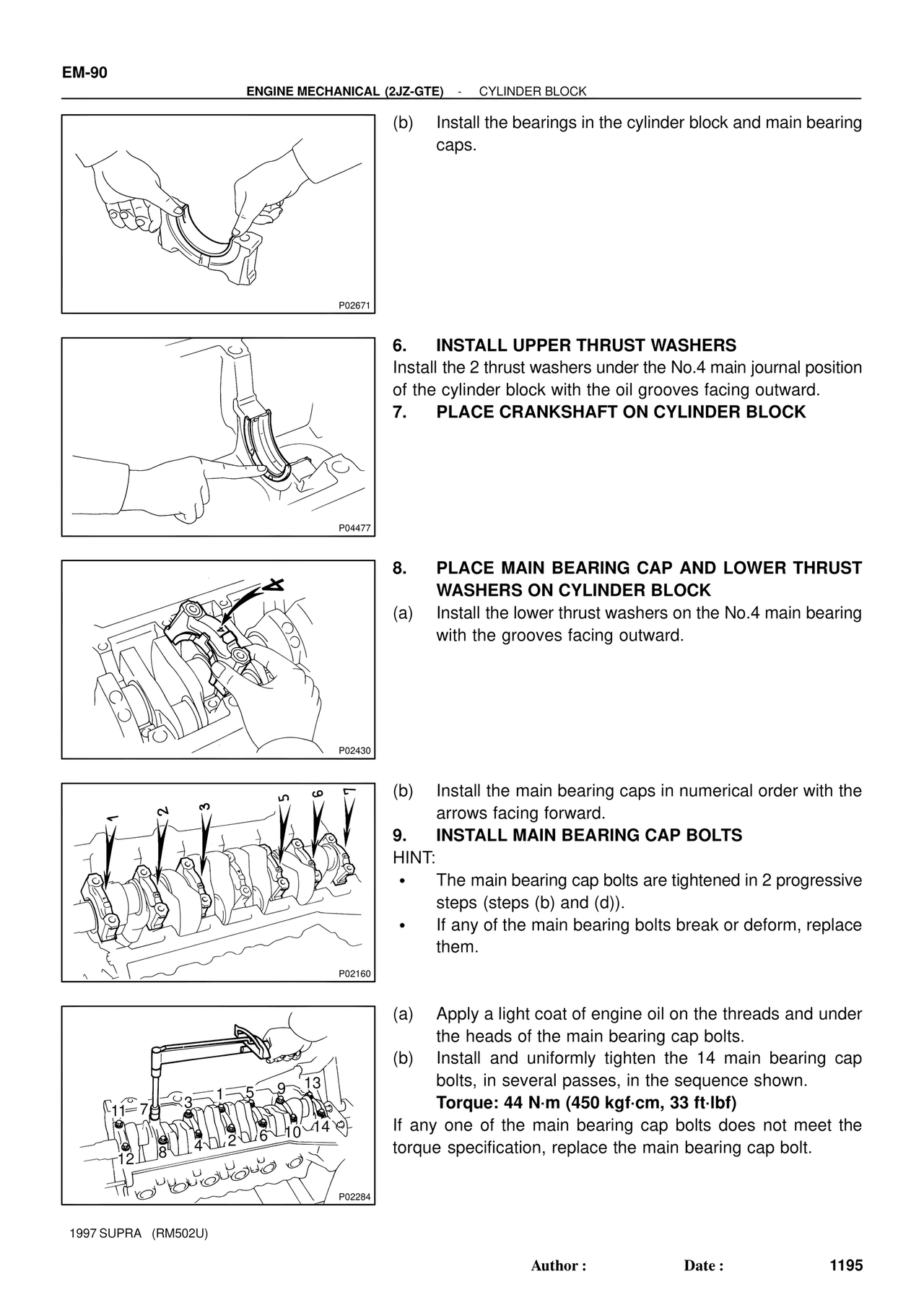 Engine Mechanical 1997 Supplement — MK4 Supra Engine Mechanical 1997 Supplement, page 62