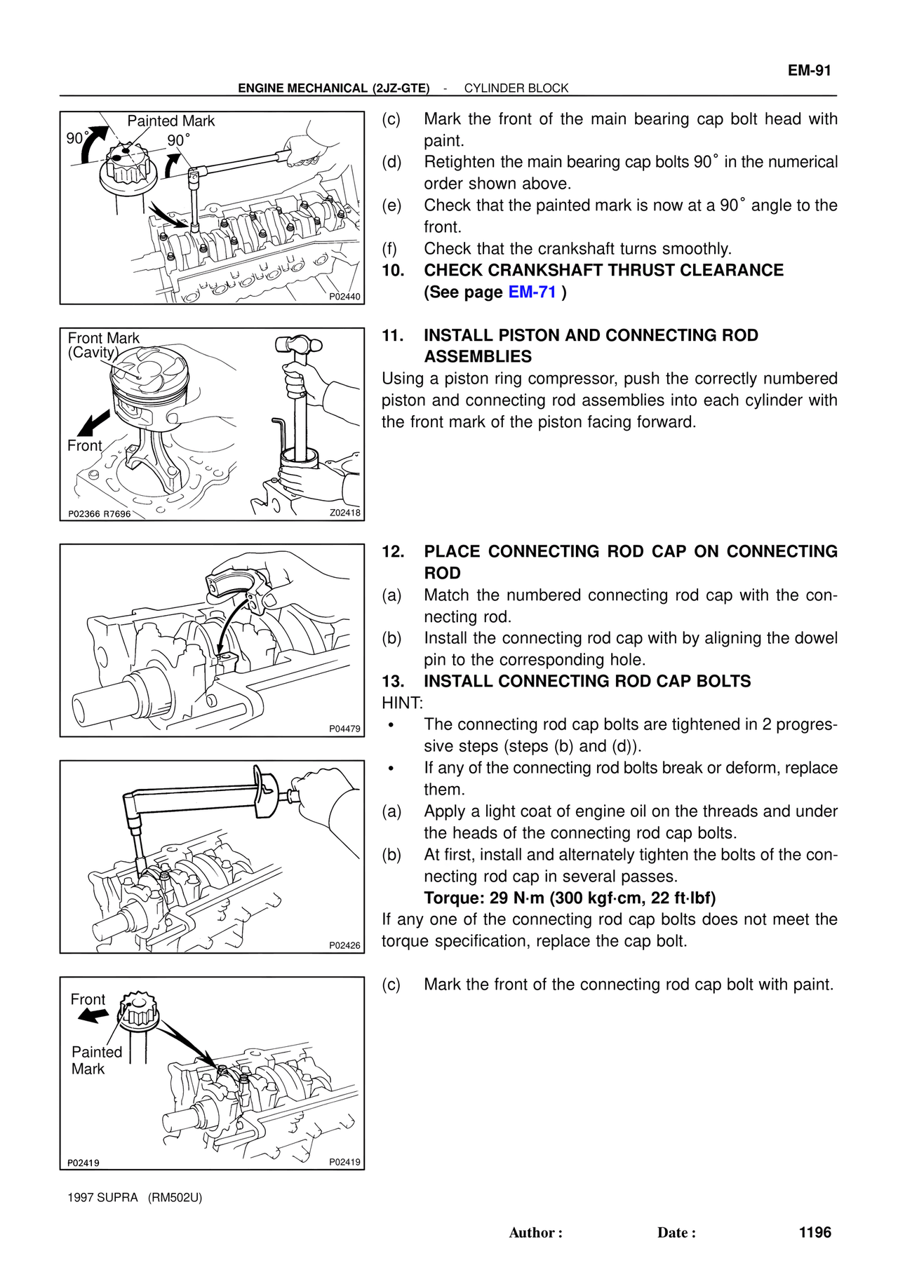 Engine Mechanical 1997 Supplement — MK4 Supra Engine Mechanical 1997 Supplement, page 63