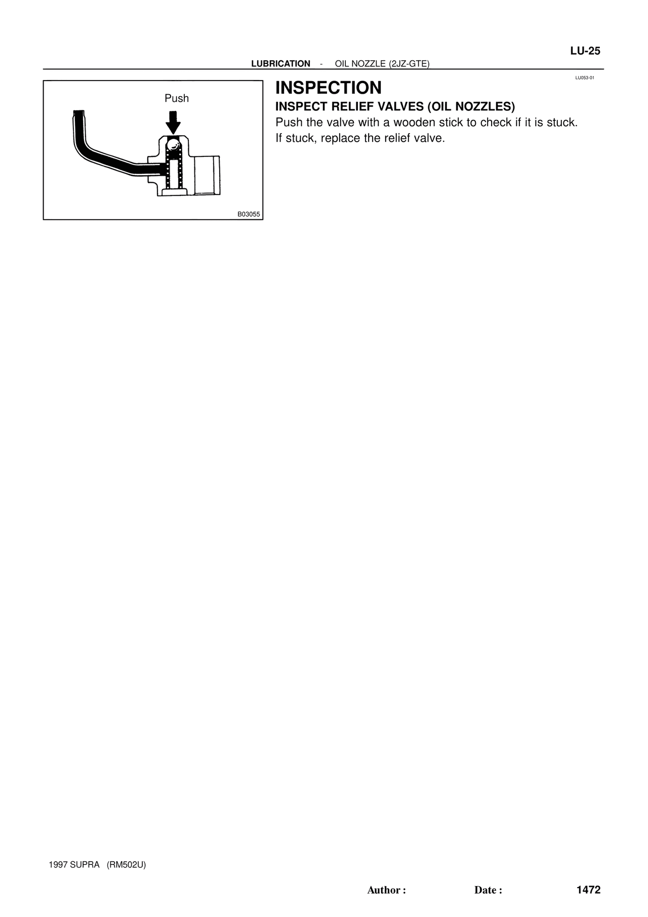 Inspection — MK4 Supra Engine Mechanical 1997 Supplement, page 111