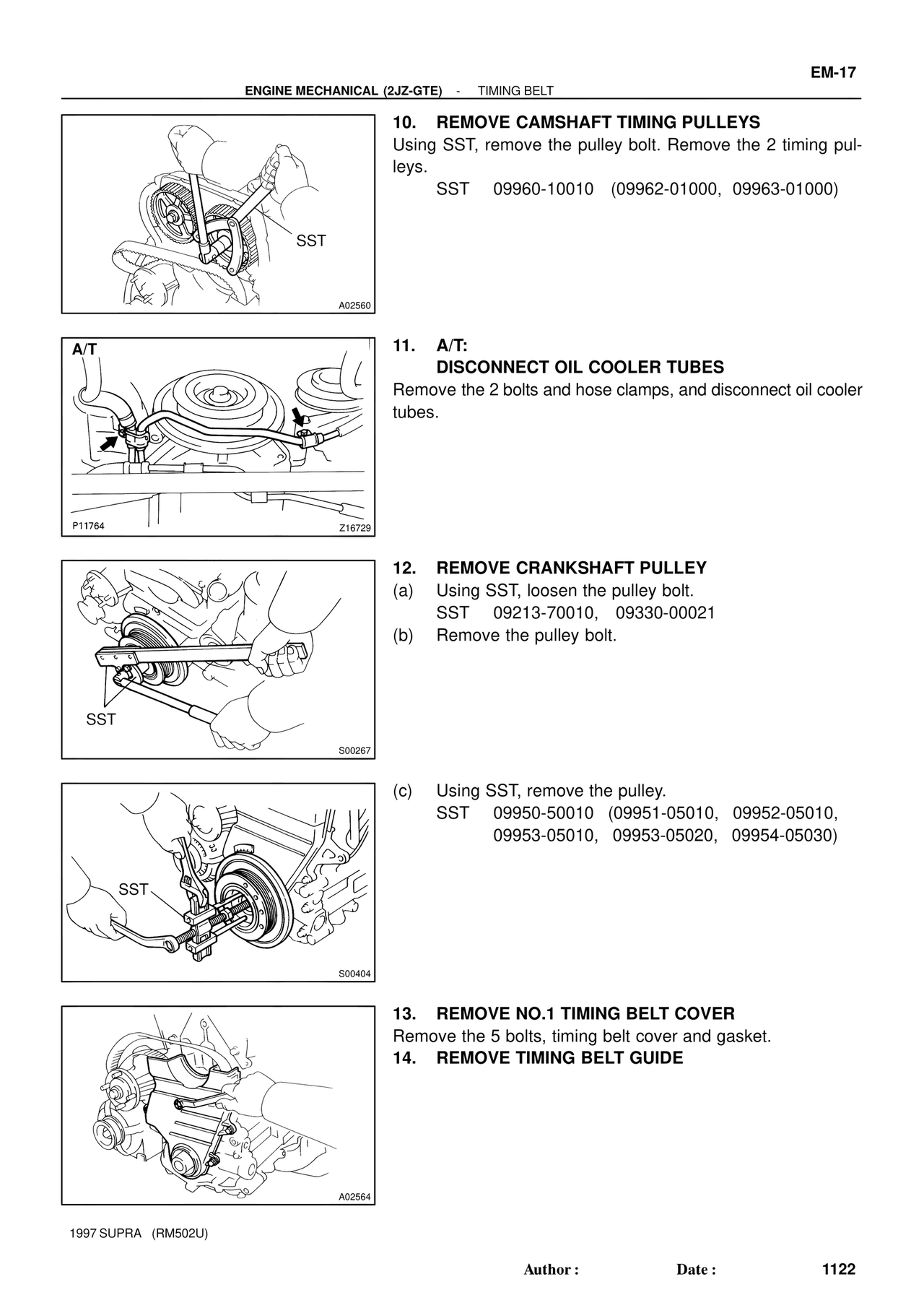 Engine Mechanical 1997 Supplement — MK4 Supra Engine Mechanical 1997 Supplement, page 116