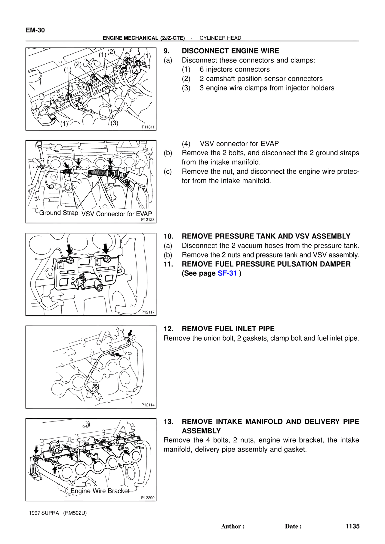 Engine Mechanical 1997 Supplement — MK4 Supra Engine Mechanical 1997 Supplement, page 119