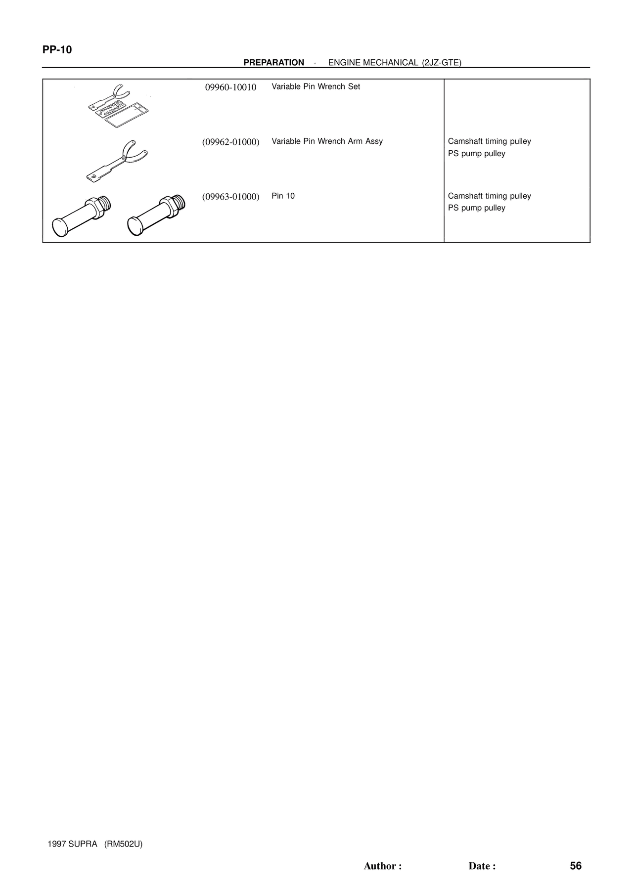 Engine Mechanical 1997 Supplement — MK4 Supra Engine Mechanical 1997 Supplement, page 126