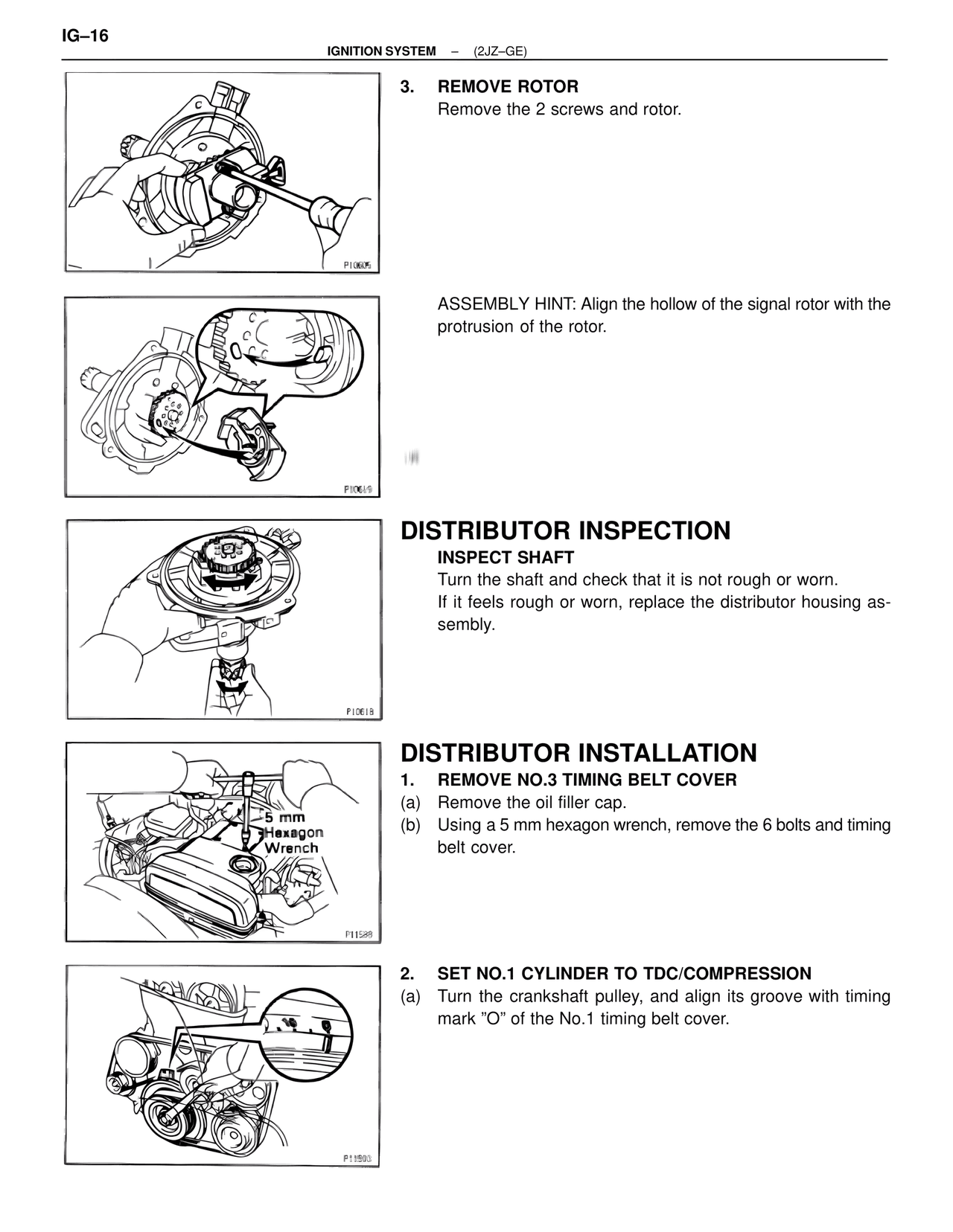 Distributor Installation — MK4 Supra Ignition System 2JZ-GE, page 16