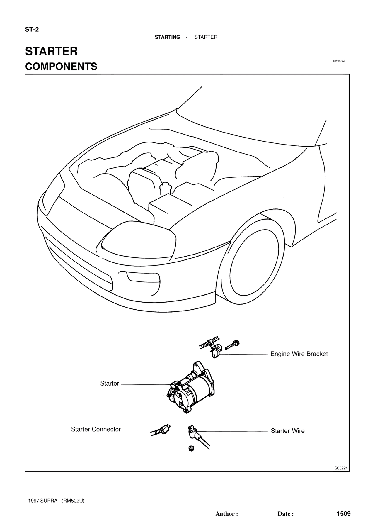 Starter Components — MK4 Supra Ignition 1997 Supplement, page 11