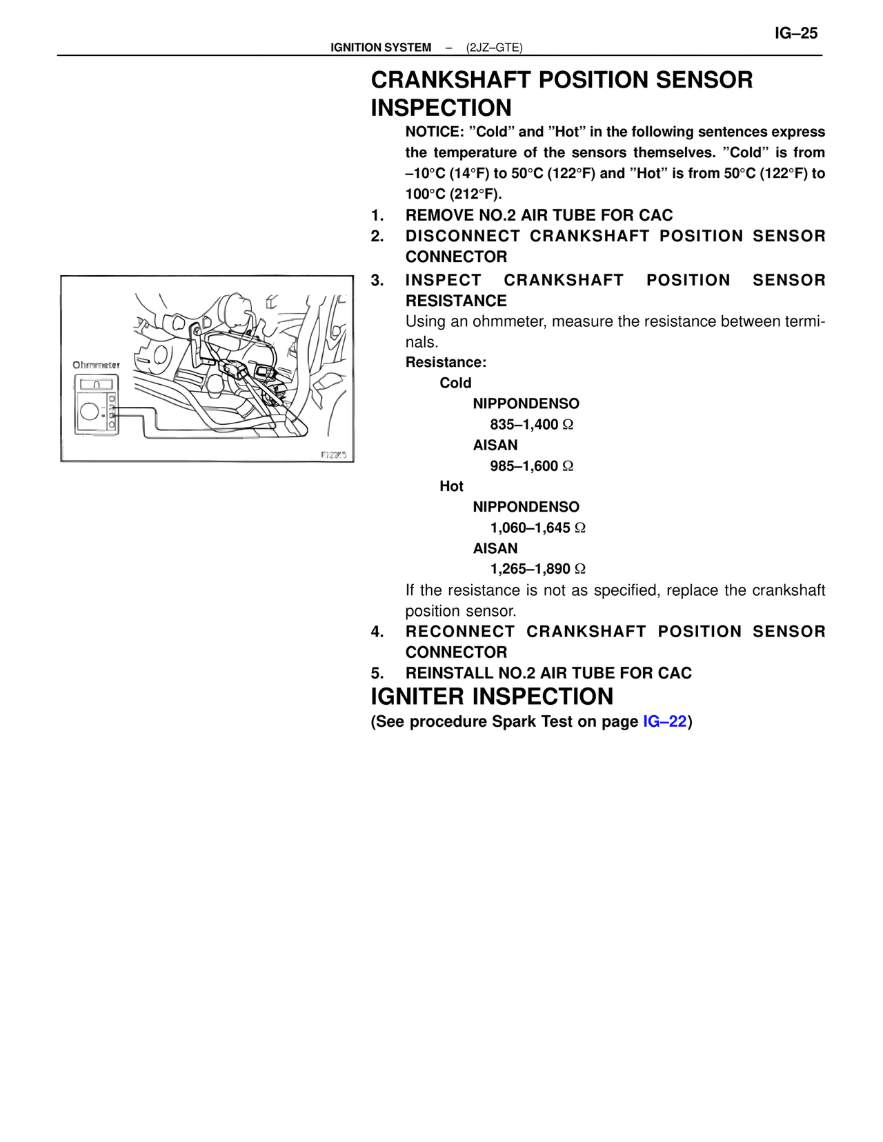 Crankshaft Position Sensor Inspection — MK4 Supra Ignition System 2JZ-GTE, page 7