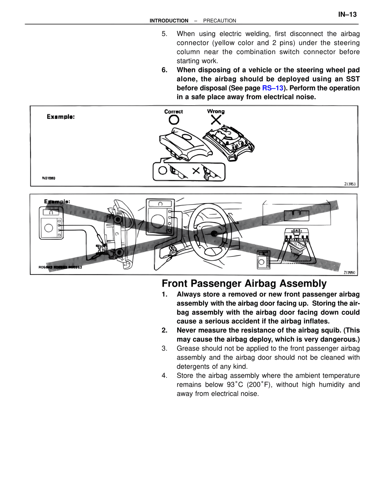 Front Passenger Airbag Assembly — MK4 Supra Introduction, page 14