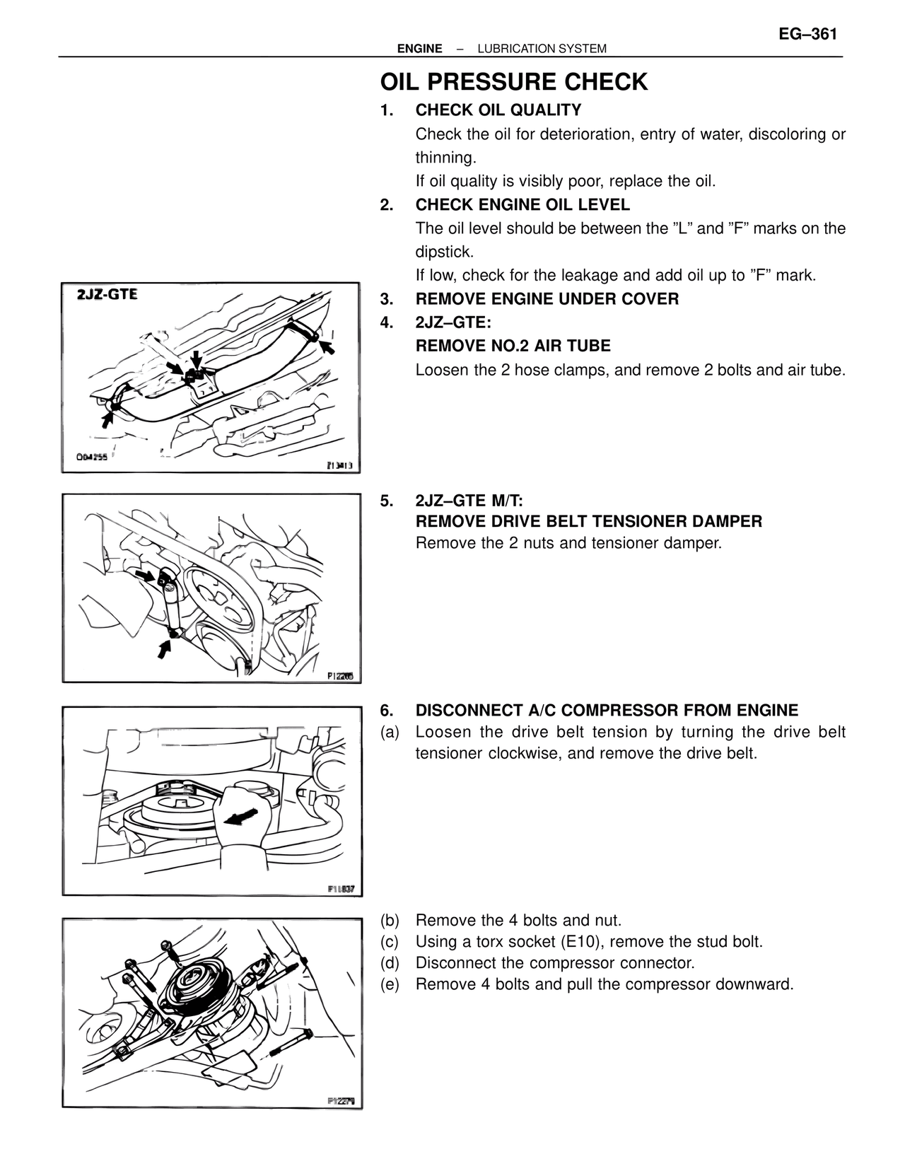 Oil Pressure Check — MK4 Supra Lubrication System, page 3