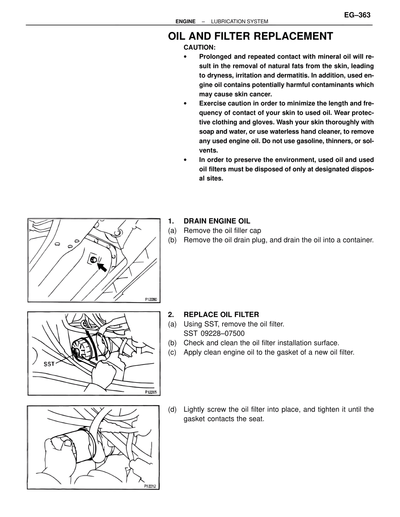Oil and Filter Replacement — MK4 Supra Lubrication System, page 5