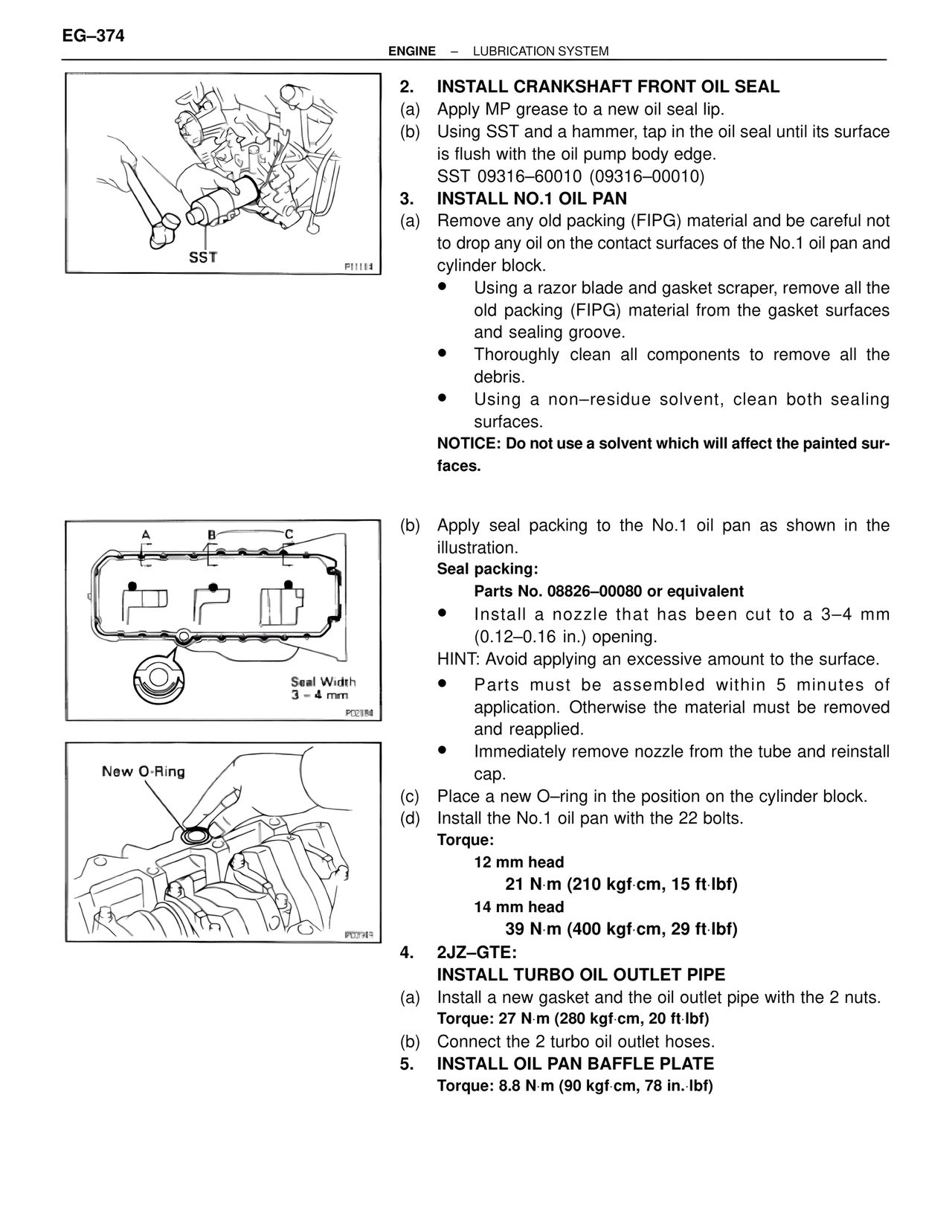 Install Crankshaft Front Oil Seal — MK4 Supra Lubrication System, page 16