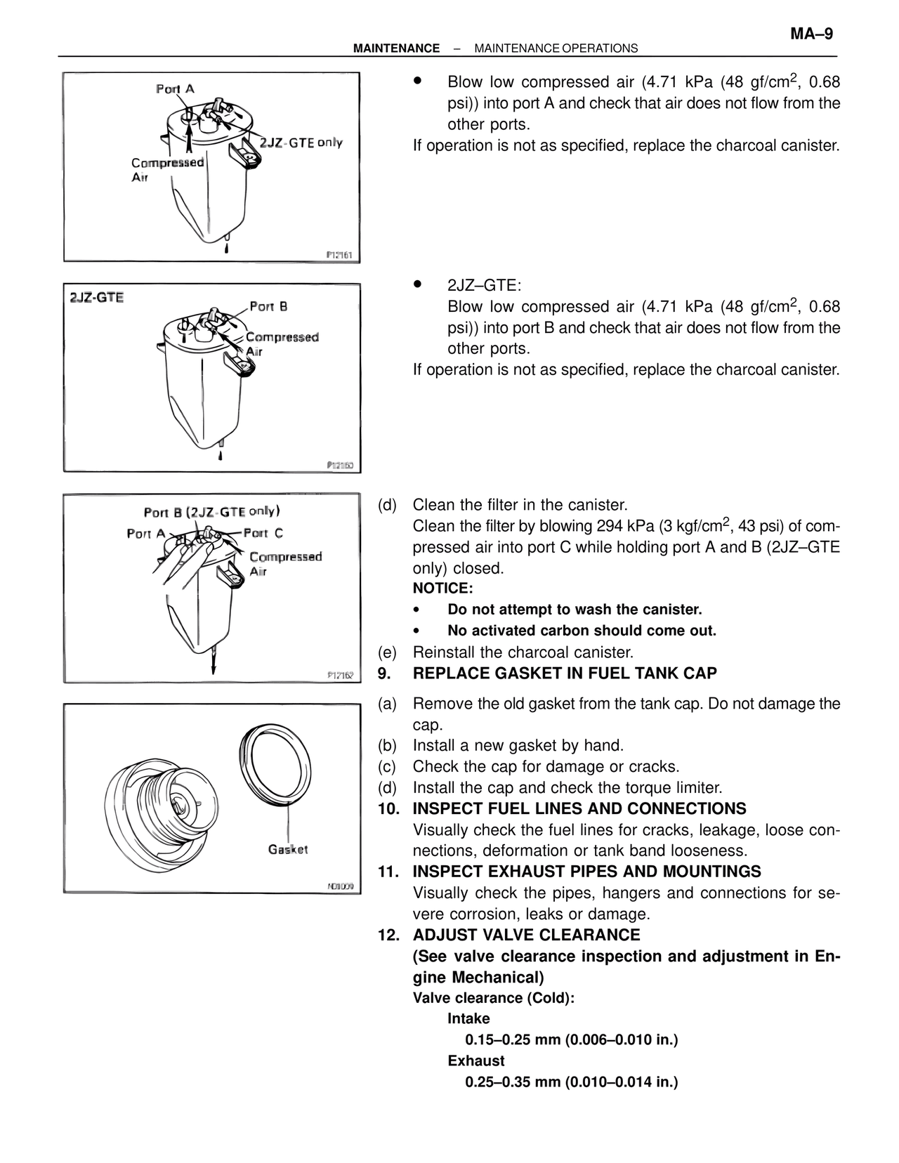 Maintenance — MK4 Supra Maintenance, page 9