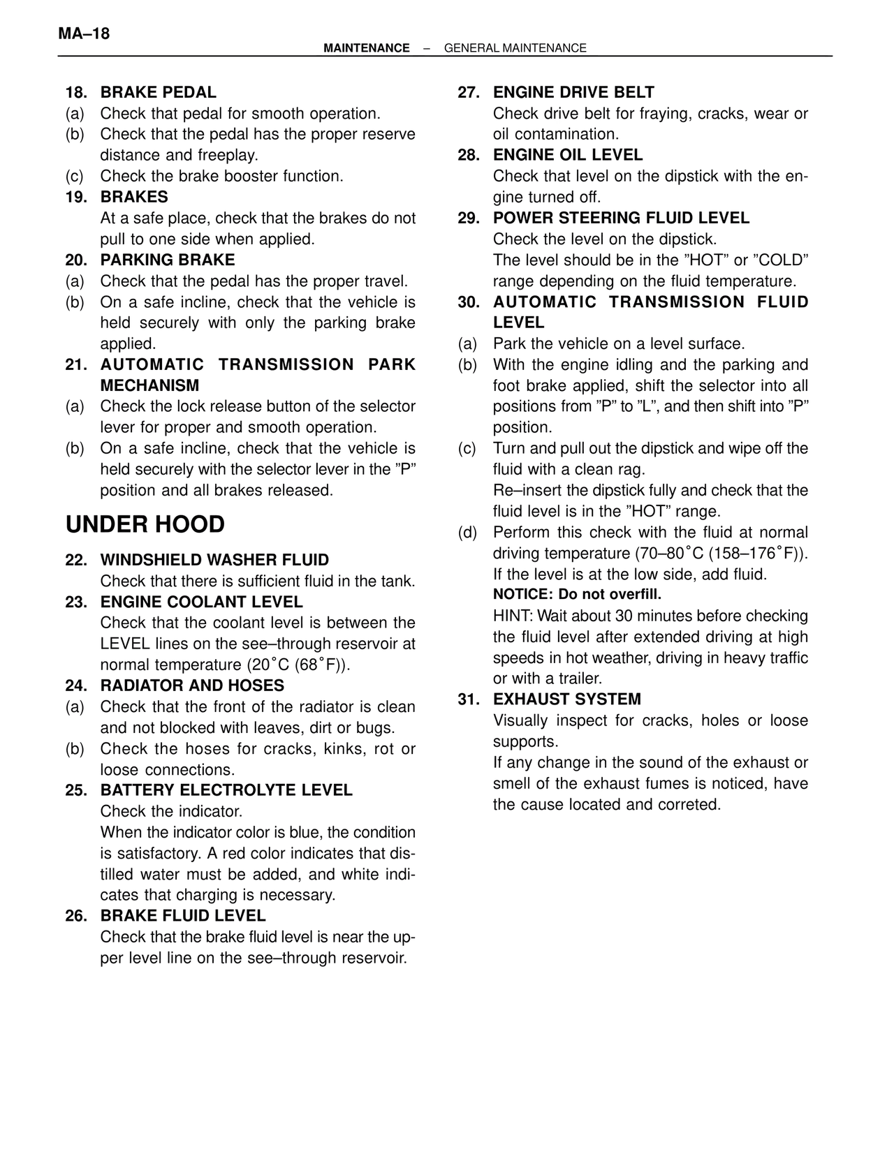Maintenance — MK4 Supra Maintenance, page 18