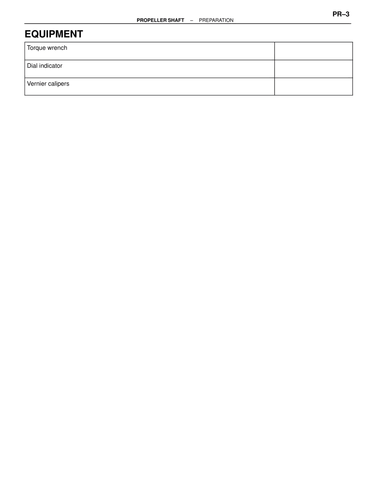 Equipment — MK4 Supra Propeller Shaft, page 3