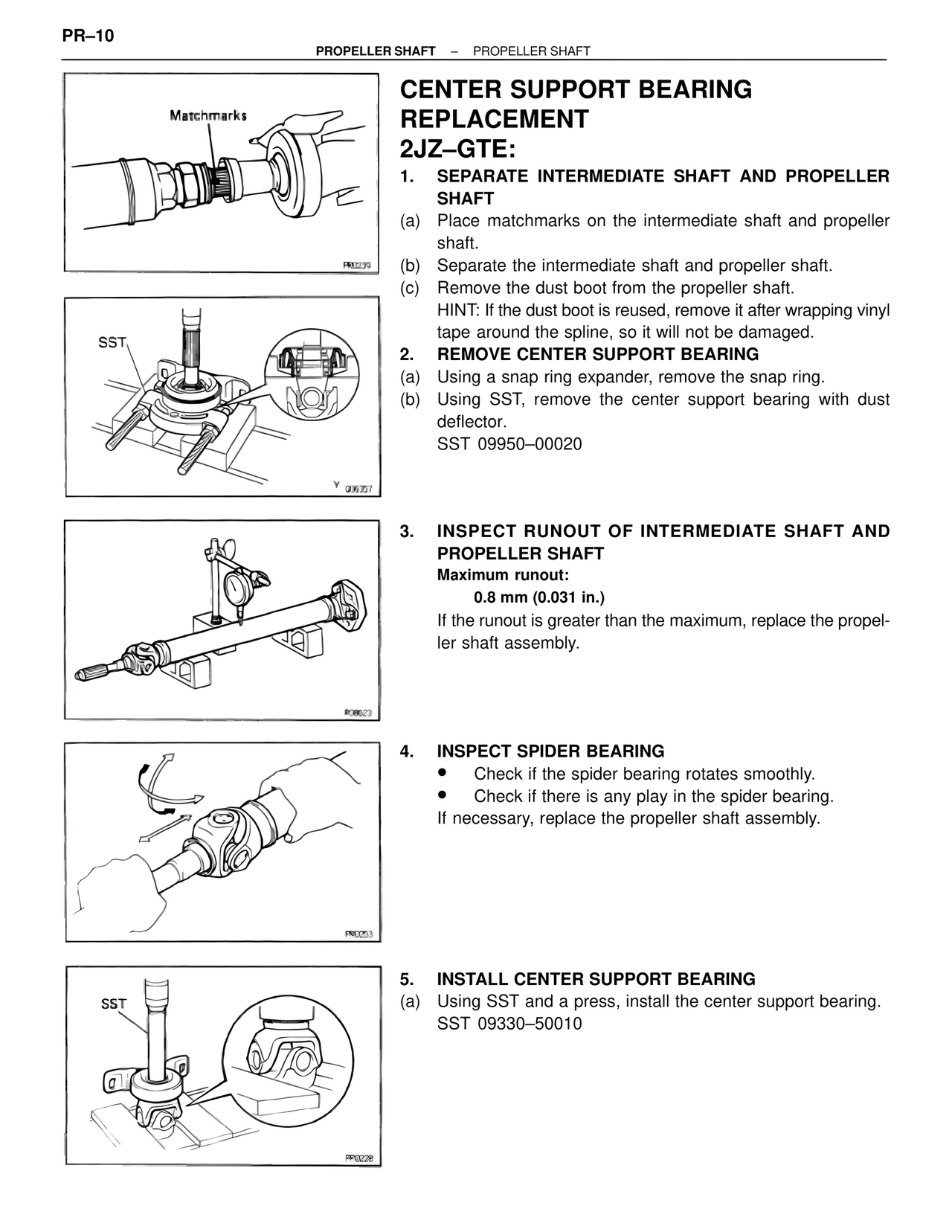 Center Support Bearing Replacement — MK4 Supra Propeller Shaft, page 11