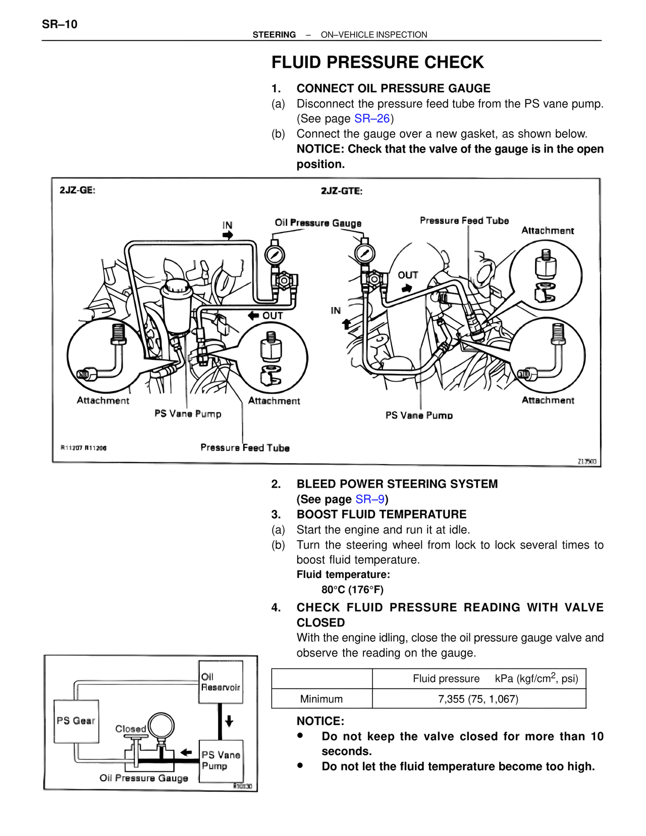 Fluid Pressure Check — MK4 Supra Steering, page 10