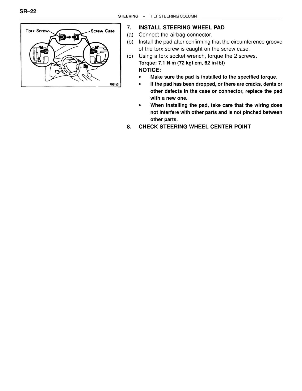 Install Steering Wheel Pad — MK4 Supra Steering, page 22