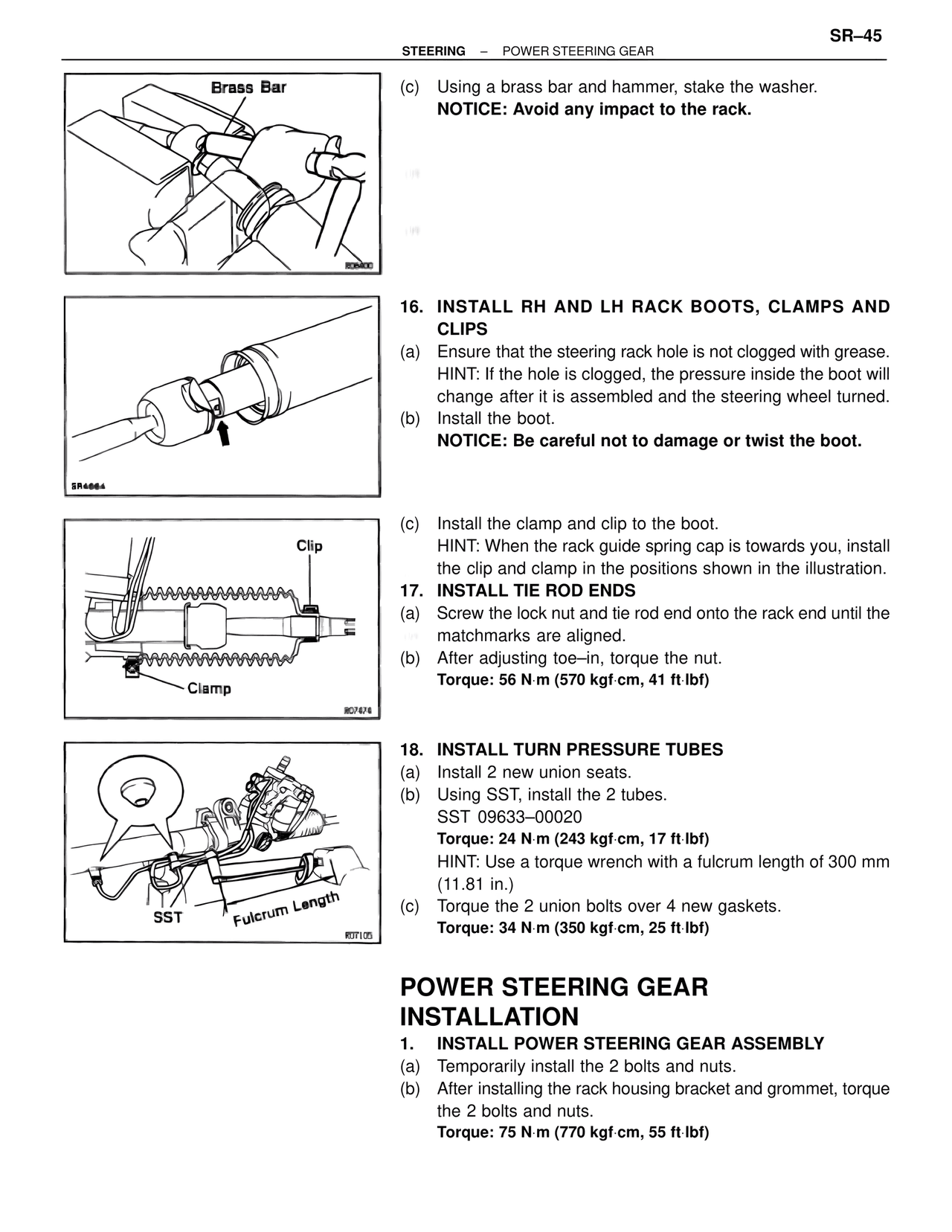 Power Steering Gear Installation — MK4 Supra Steering, page 45