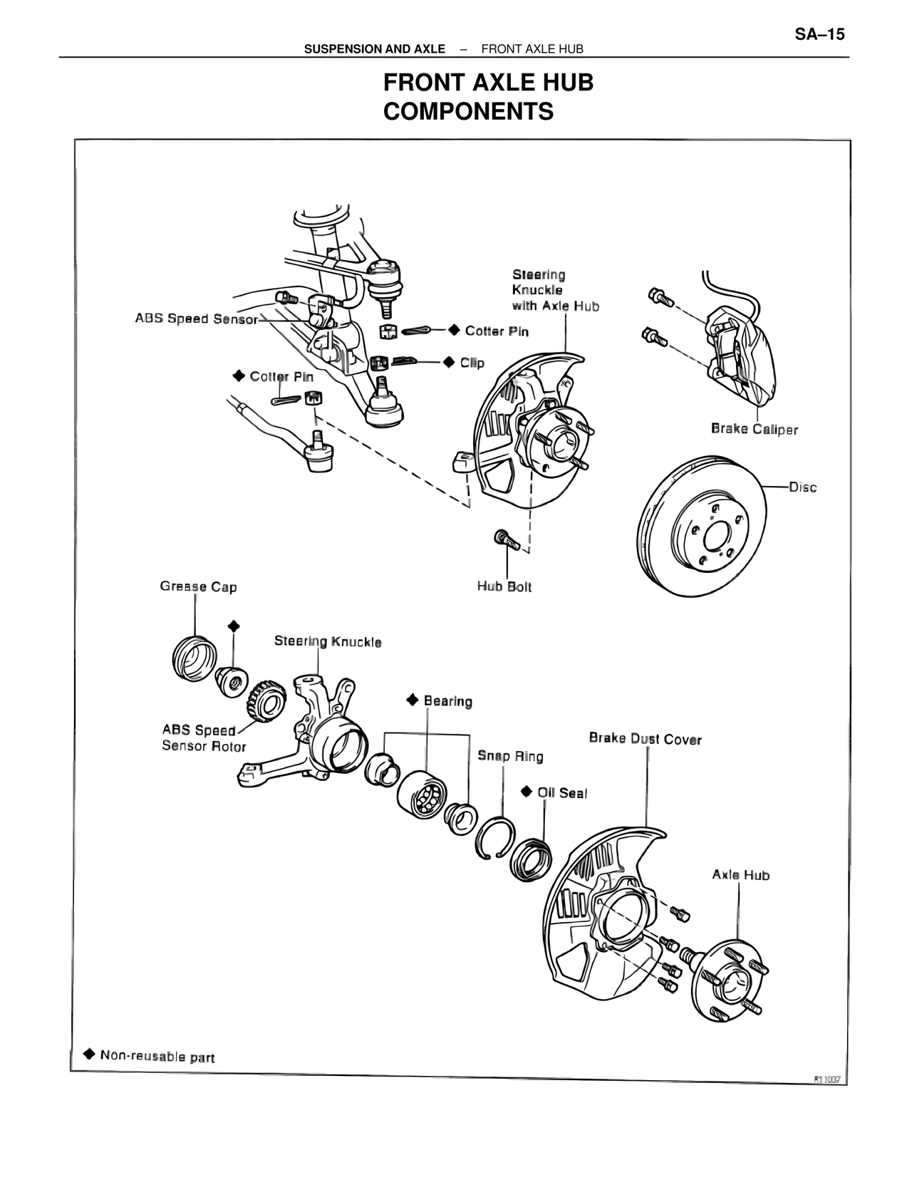 Front Axle Hub Components — MK4 Supra Suspension & Axle, page 15