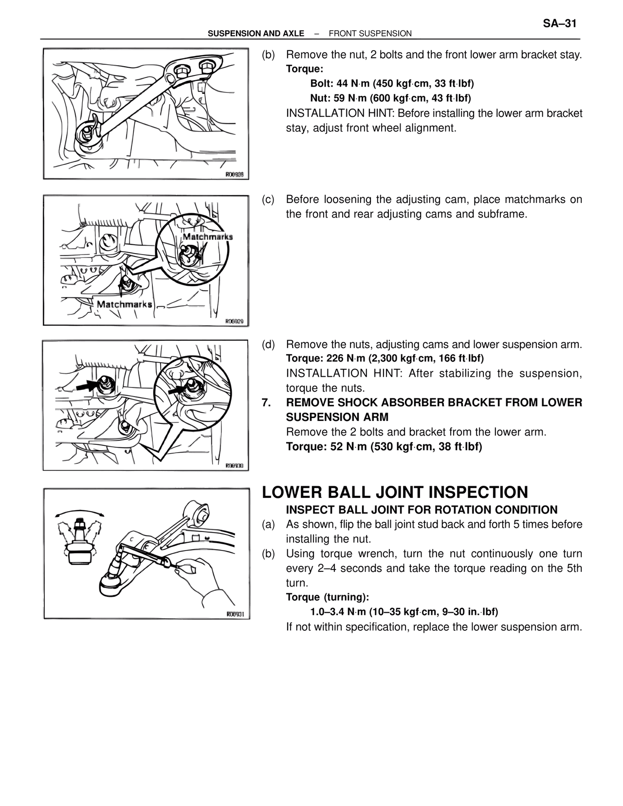 Lower Ball Joint Inspection — MK4 Supra Suspension & Axle, page 31