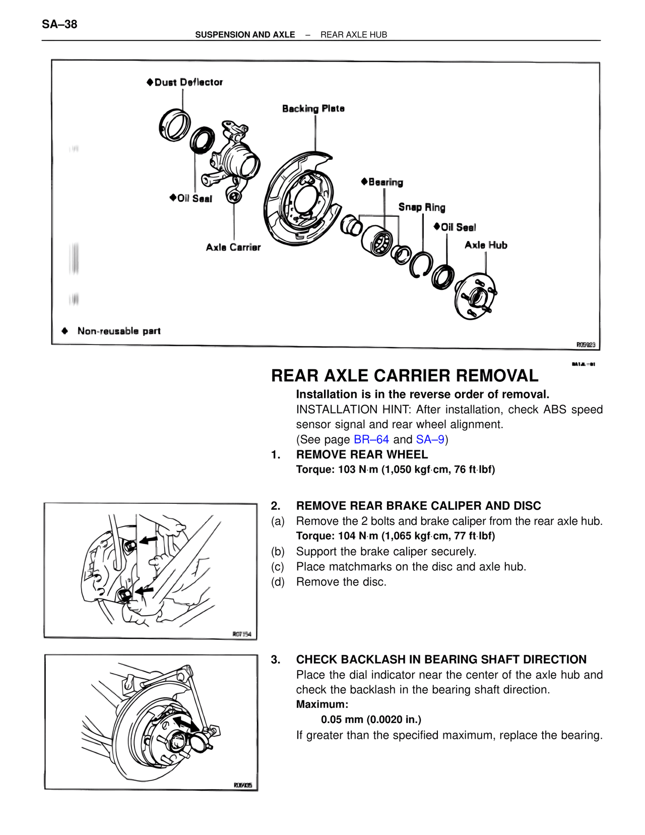 Rear Axle Carrier Removal — MK4 Supra Suspension & Axle, page 38