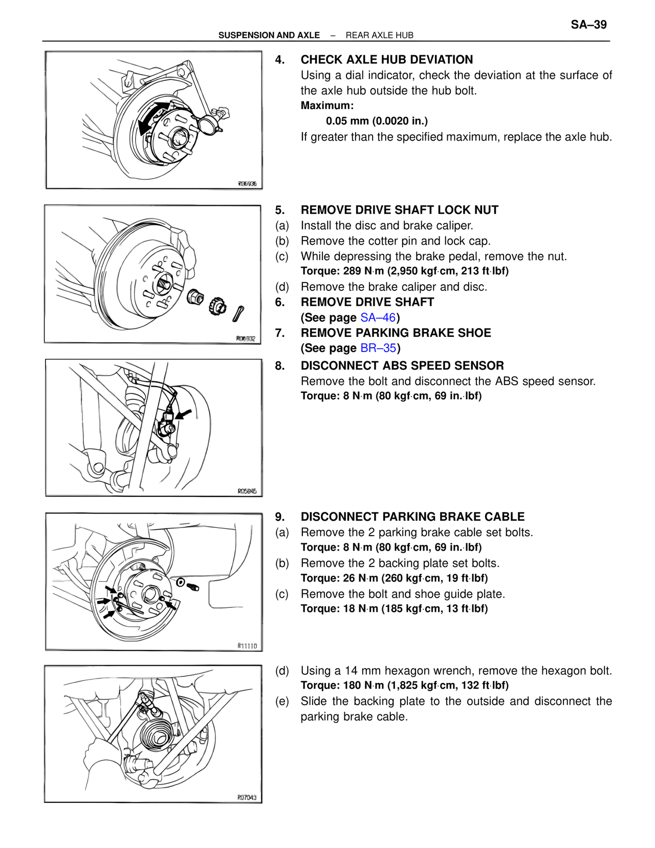 Rear Axle Hub — MK4 Supra Suspension & Axle, page 39