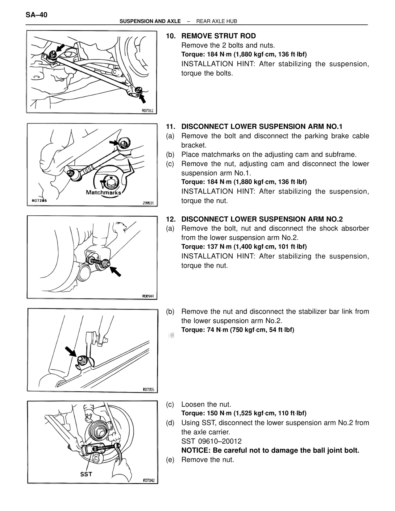 Suspension & Axle — MK4 Supra Suspension & Axle, page 40
