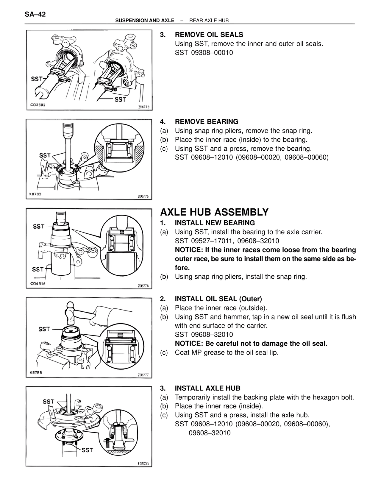 Axle Hub Assembly — MK4 Supra Suspension & Axle, page 42