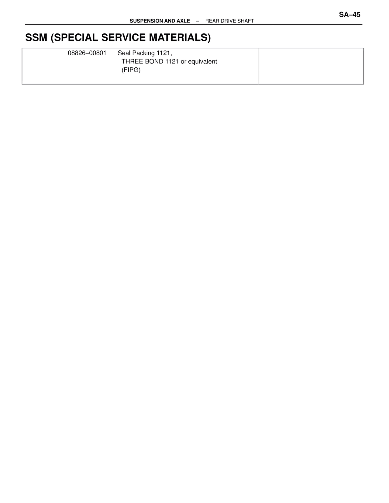 Ssm (Special Service Materials) — MK4 Supra Suspension & Axle, page 45